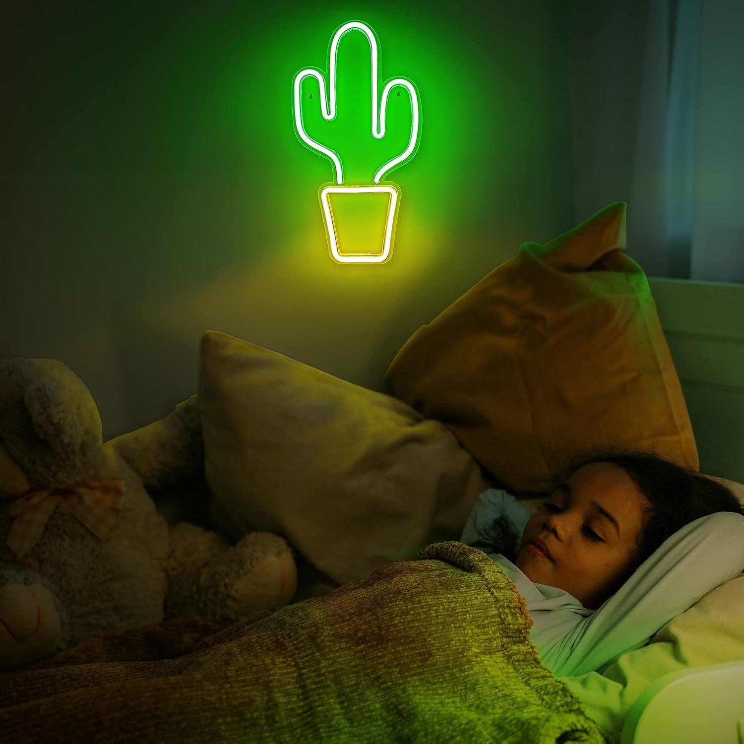 Luz de Neón Cactus Lumoonosity 47x25.4cm USB Interior