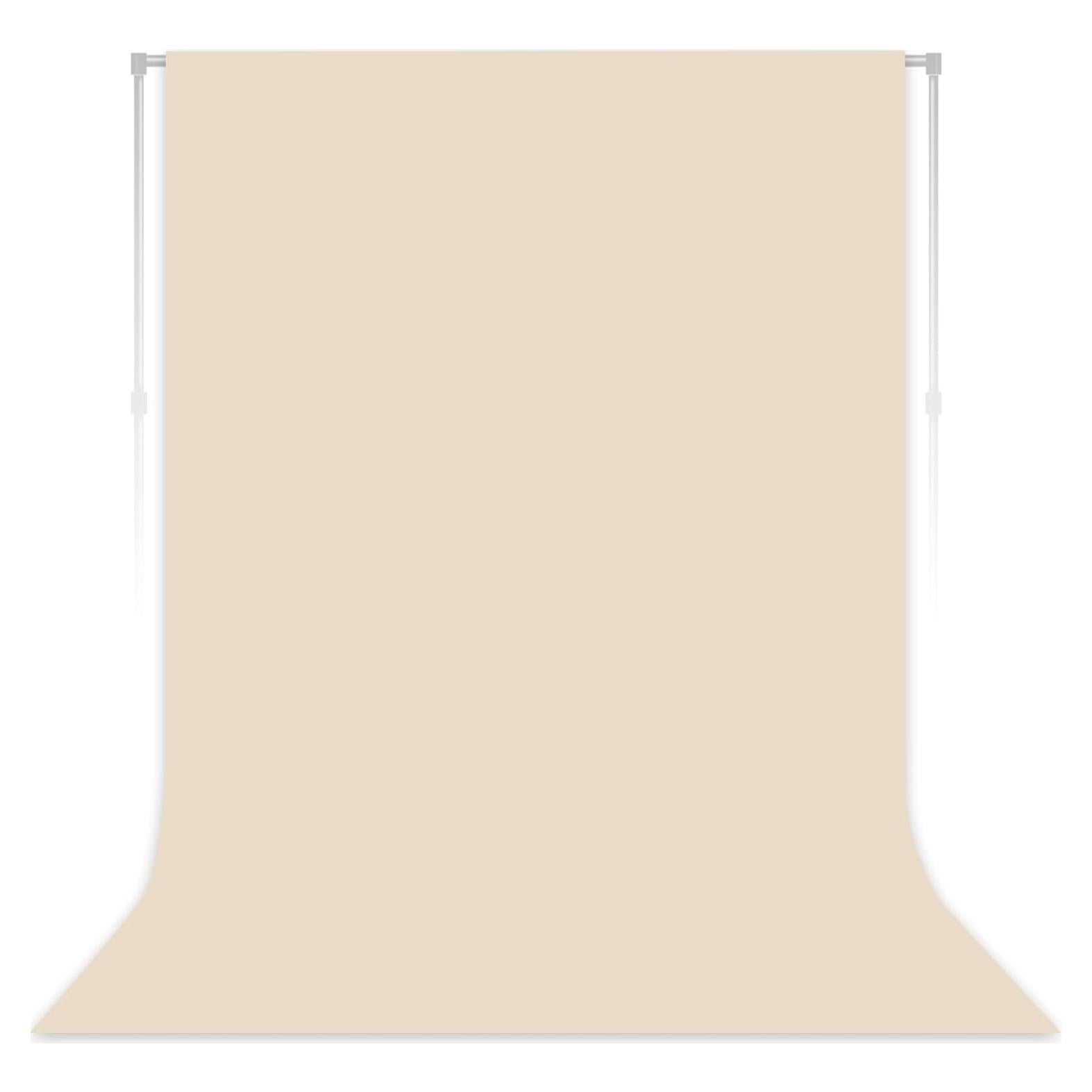 Beige Backdrop for Photoshoot, Professional Photo Backdrop Background Curtain for Product Photography，Portraits, Wedding, Party, Live Streaming Video Recording 5X7 FT (Background Only)