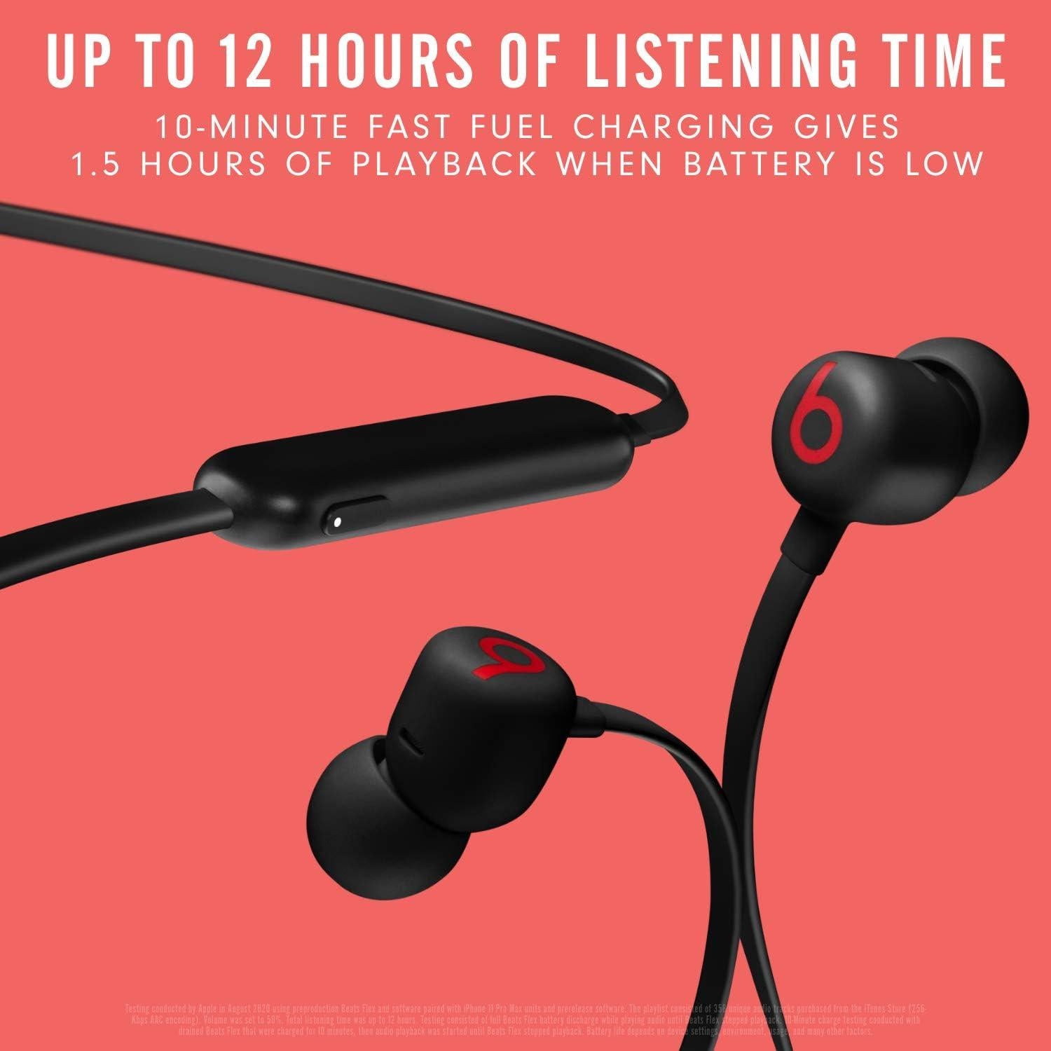 Auriculares Inalámbricos Beats Flex - Bluetooth, 12 Horas, Negro
