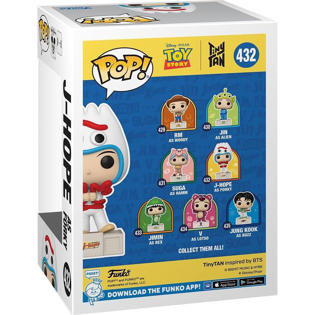 Figura de vinilo Funko Pop! J-Hope como Forky - Toy Story x BTS