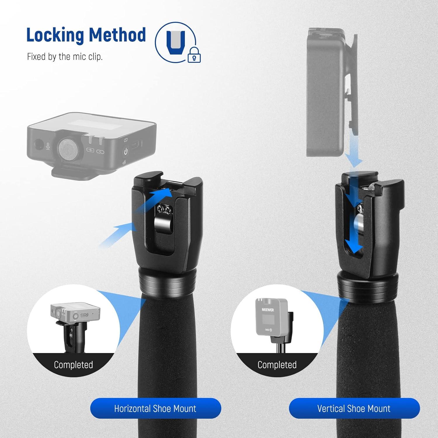 Mango de Micrófono Telescópico NEEWER MS003 Ajustable 15-22cm