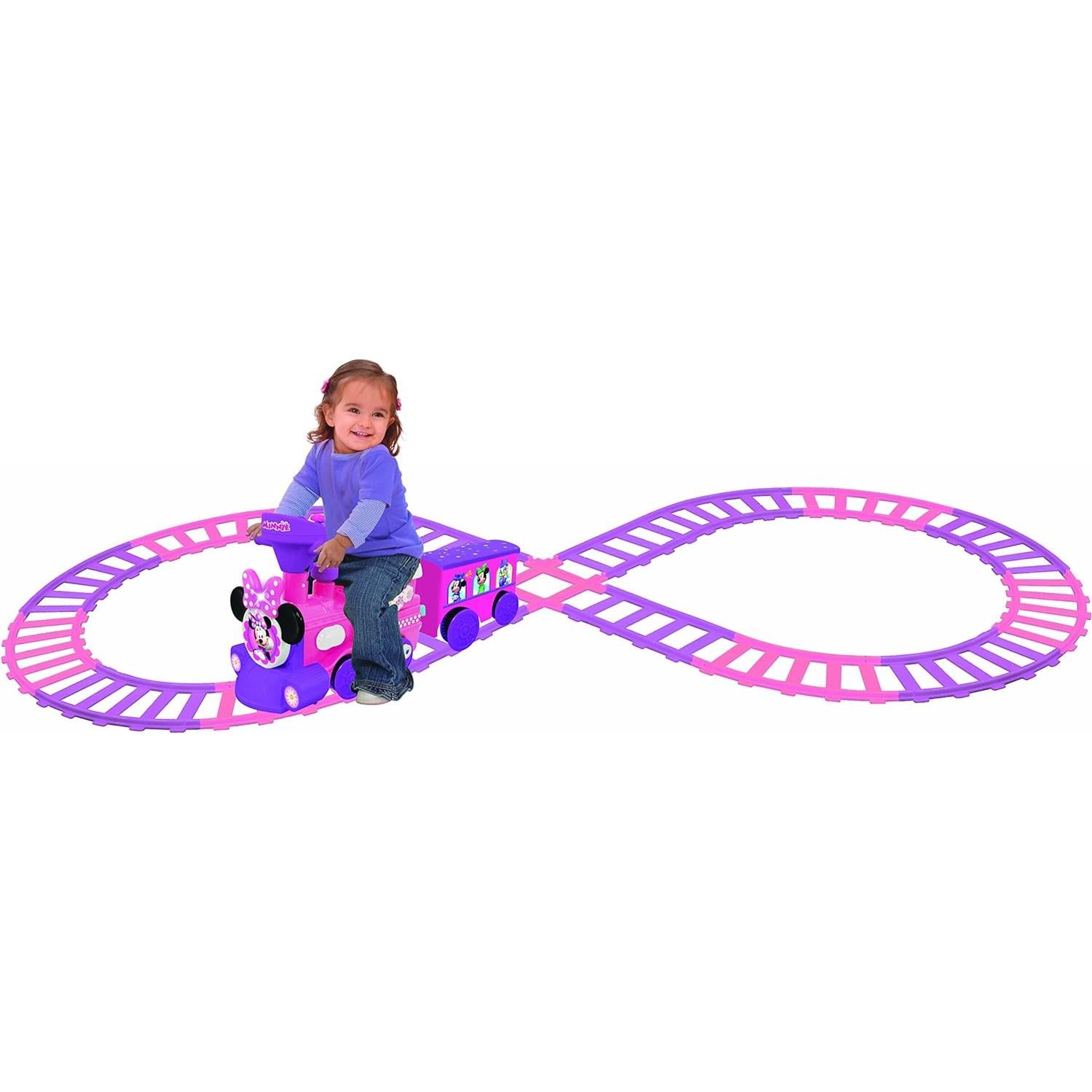 Tren Motorizado Minnie Kiddieland con Pista y Vagón