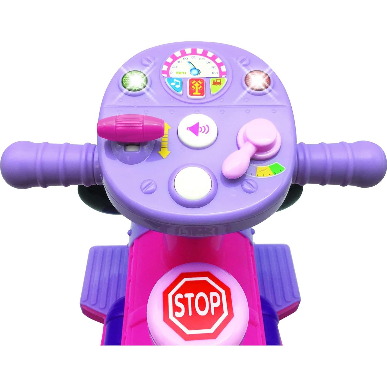 Tren Motorizado Minnie Kiddieland con Pista y Vagón