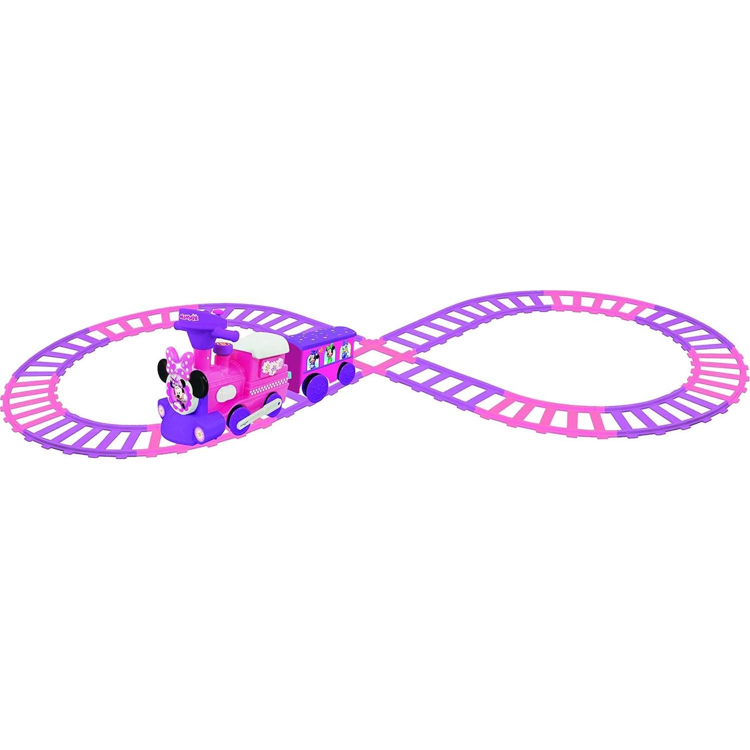 Tren Motorizado Minnie Kiddieland con Pista y Vagón