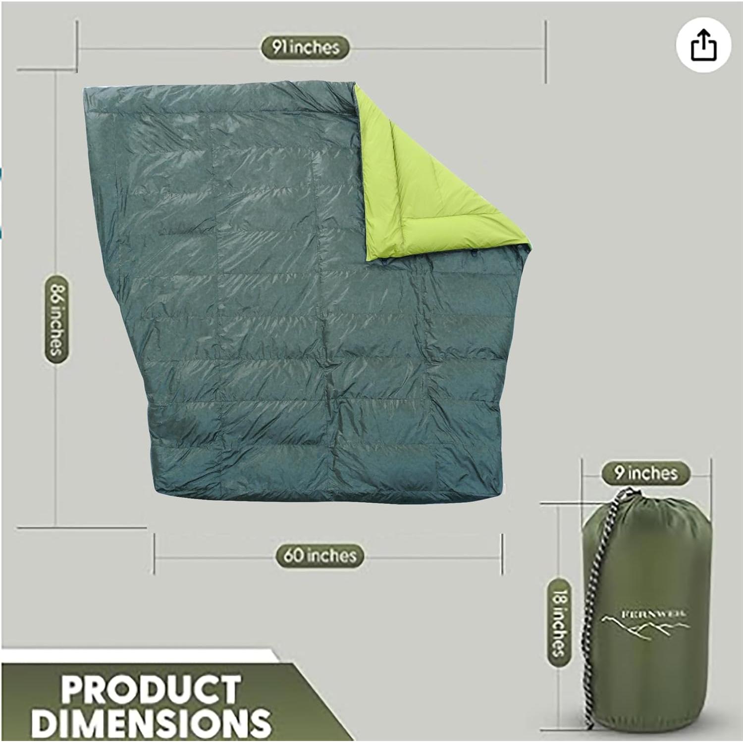 Saco de dormir ultraligero SENSORY4U 850 plumón 2 personas