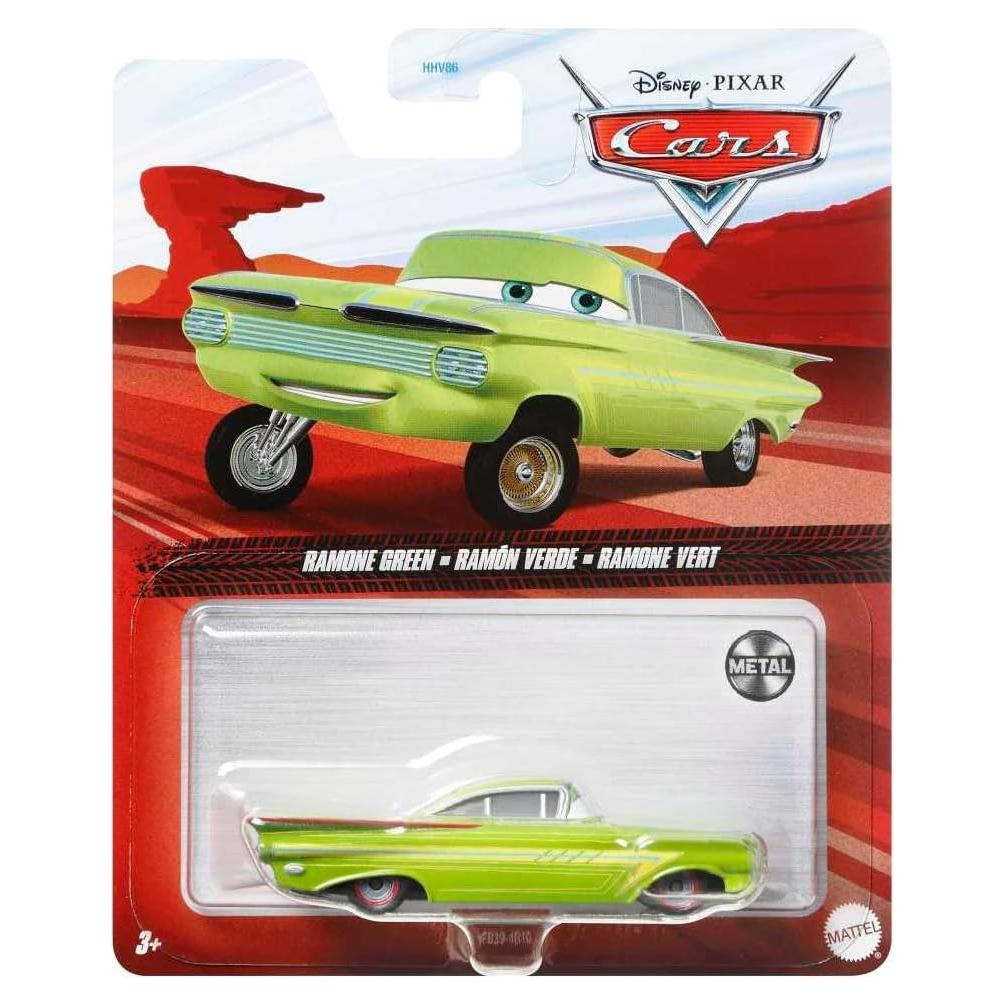 Vehículo de Metal Disney Pixar Cars Ramone Verde 1:55