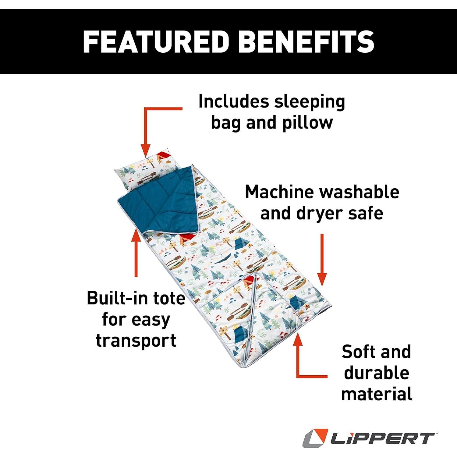 Saco de dormir Lippert Thomas Payne para niños - Estampado campamento