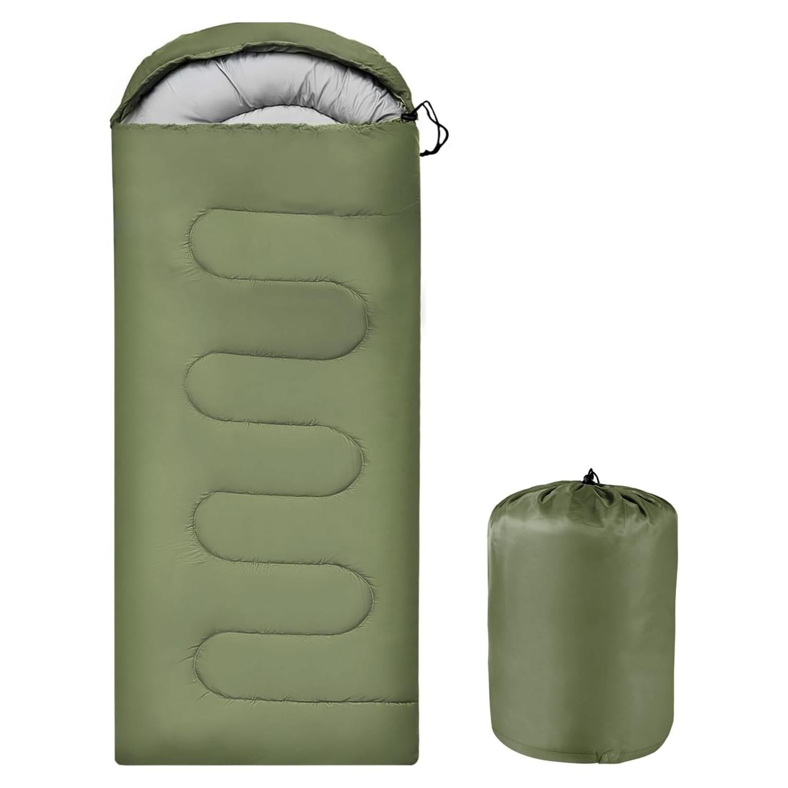 Saco de Dormir OBTANIM Impermeable 4 Estaciones 210x76cm