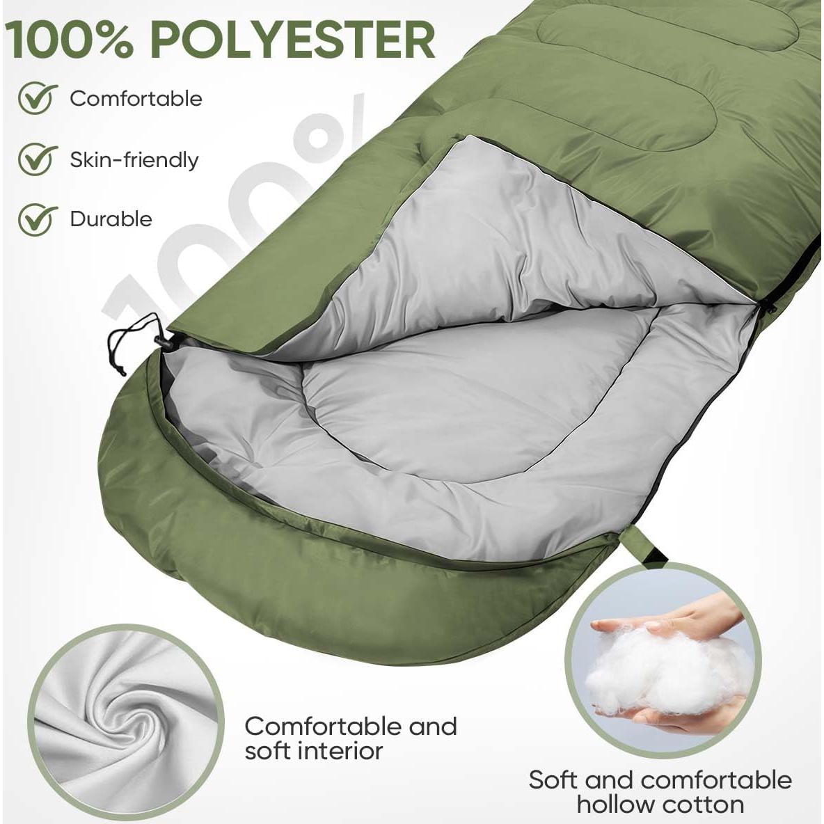 Saco de Dormir OBTANIM Impermeable 4 Estaciones 210x76cm