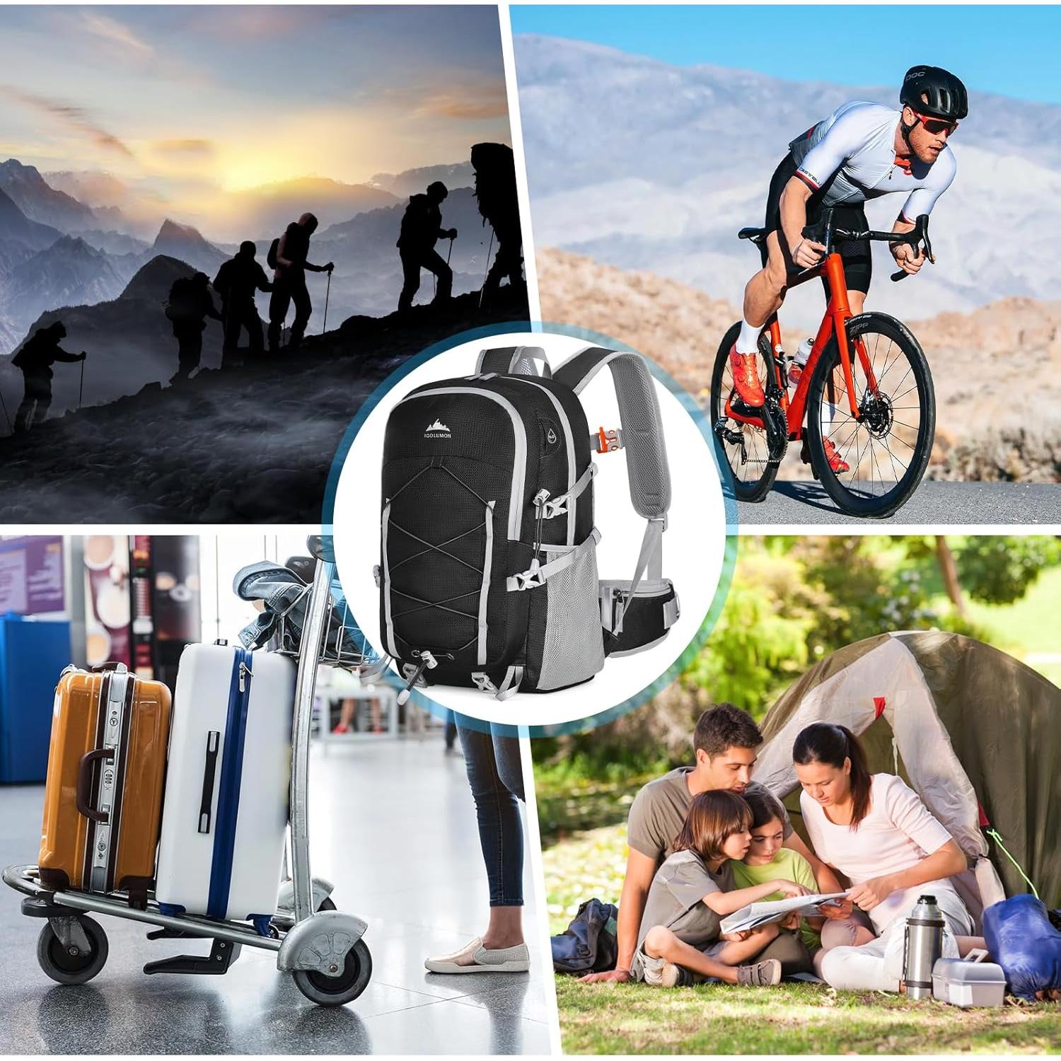 Mochila de Senderismo IGOLUMON 40L Impermeable Unisex