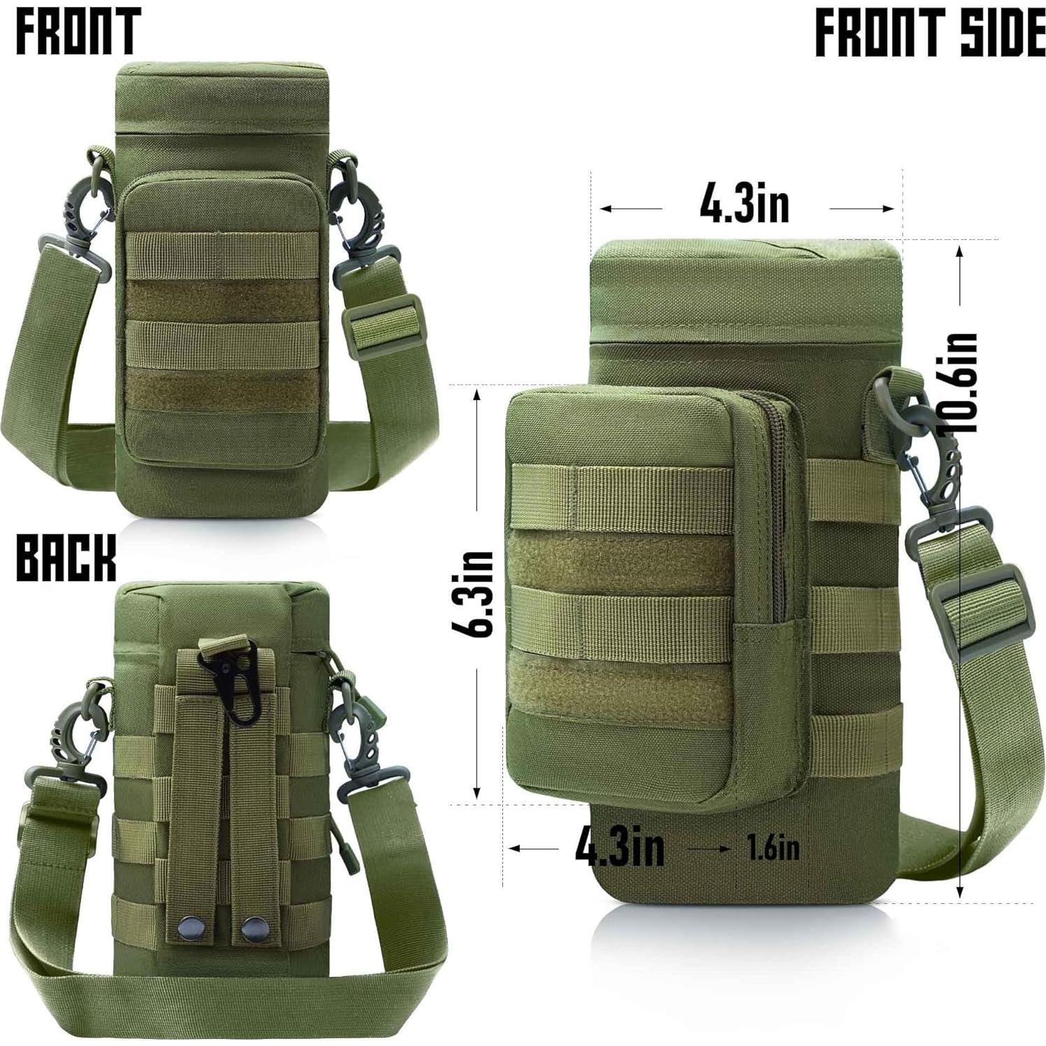 Bolsa Táctica Molle VIIDOO para Botellas de Agua 27x11cm