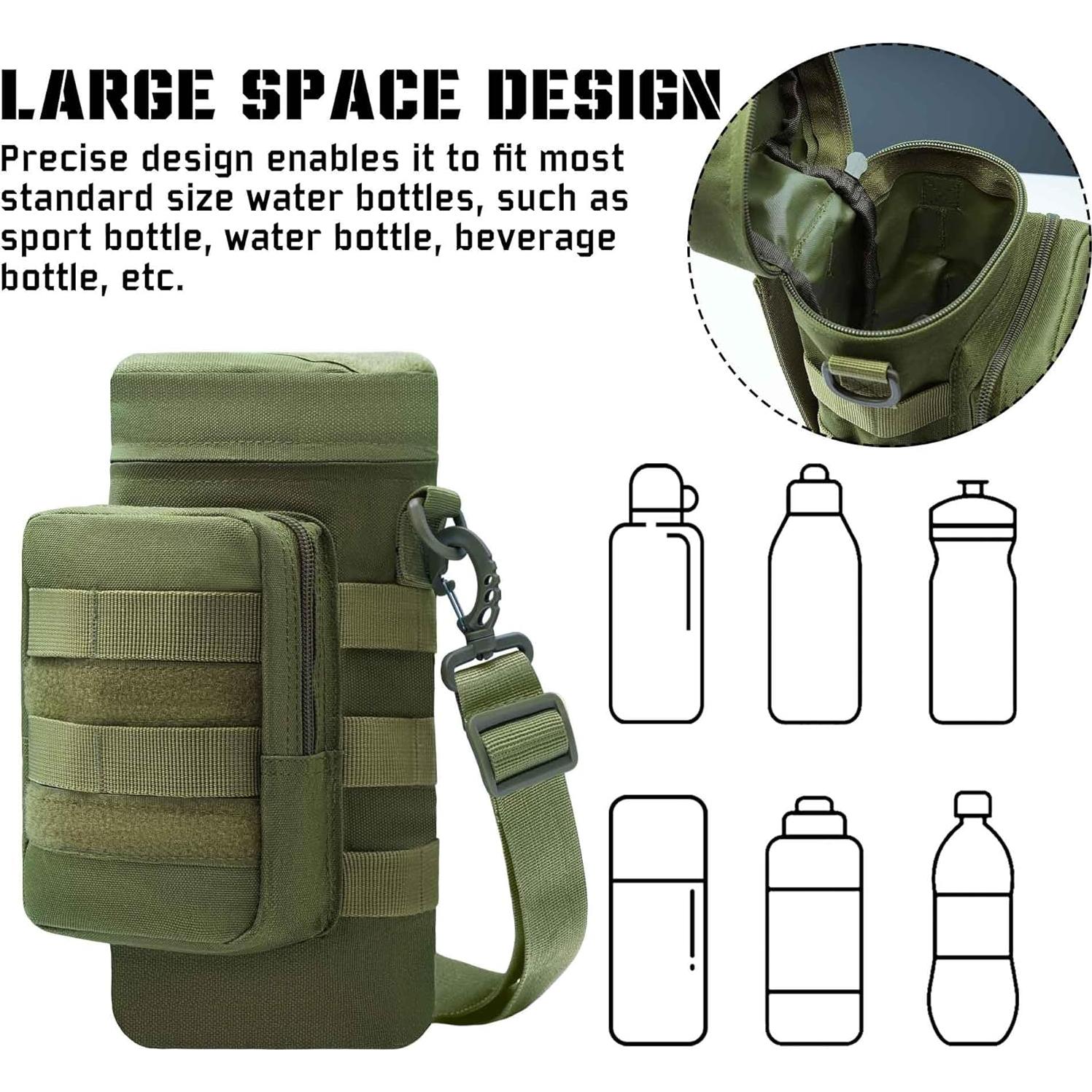 Bolsa Táctica Molle VIIDOO para Botellas de Agua 27x11cm