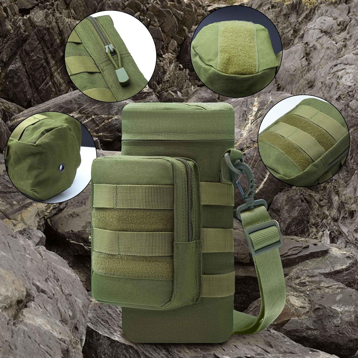 Bolsa Táctica Molle VIIDOO para Botellas de Agua 27x11cm