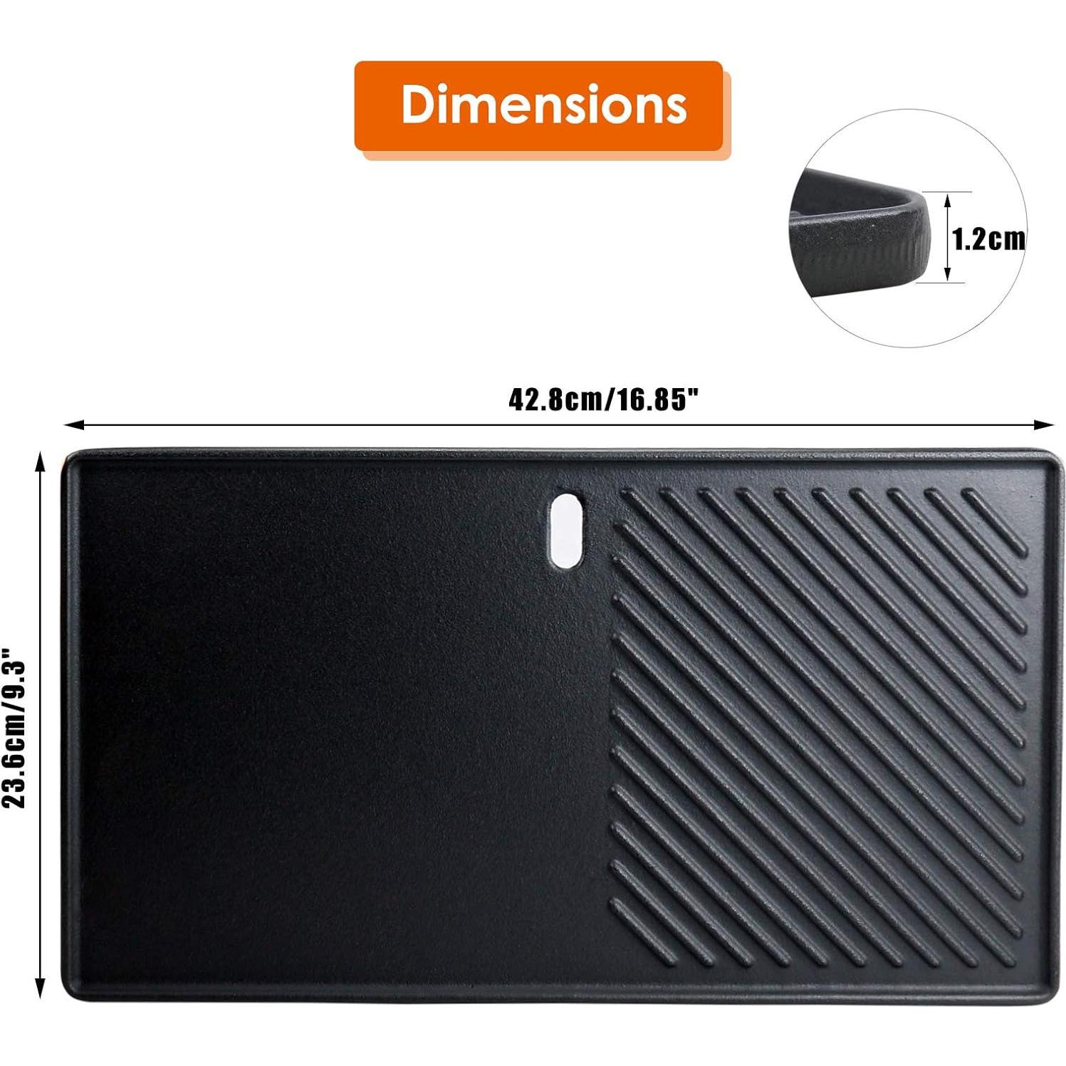 Sartén de Hierro Fundido Reversible Uniflasy 42.7x23.6 cm