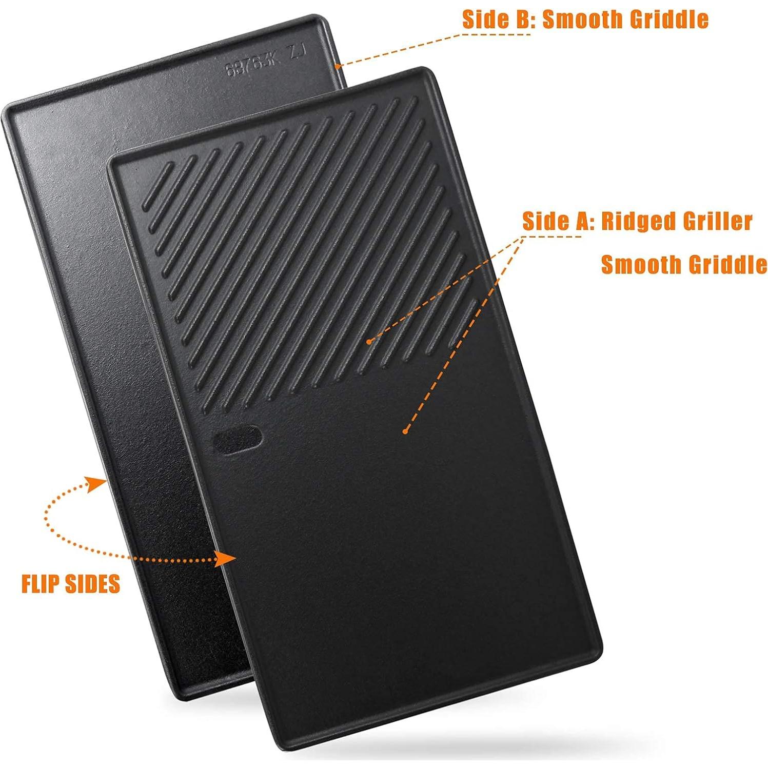 Sartén de Hierro Fundido Uniflasy Reversible 42.7x23.6 cm