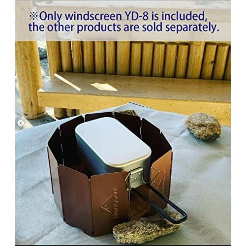 Paraviento Plegable Camping Moon YD-8 para Estufa de Campamento