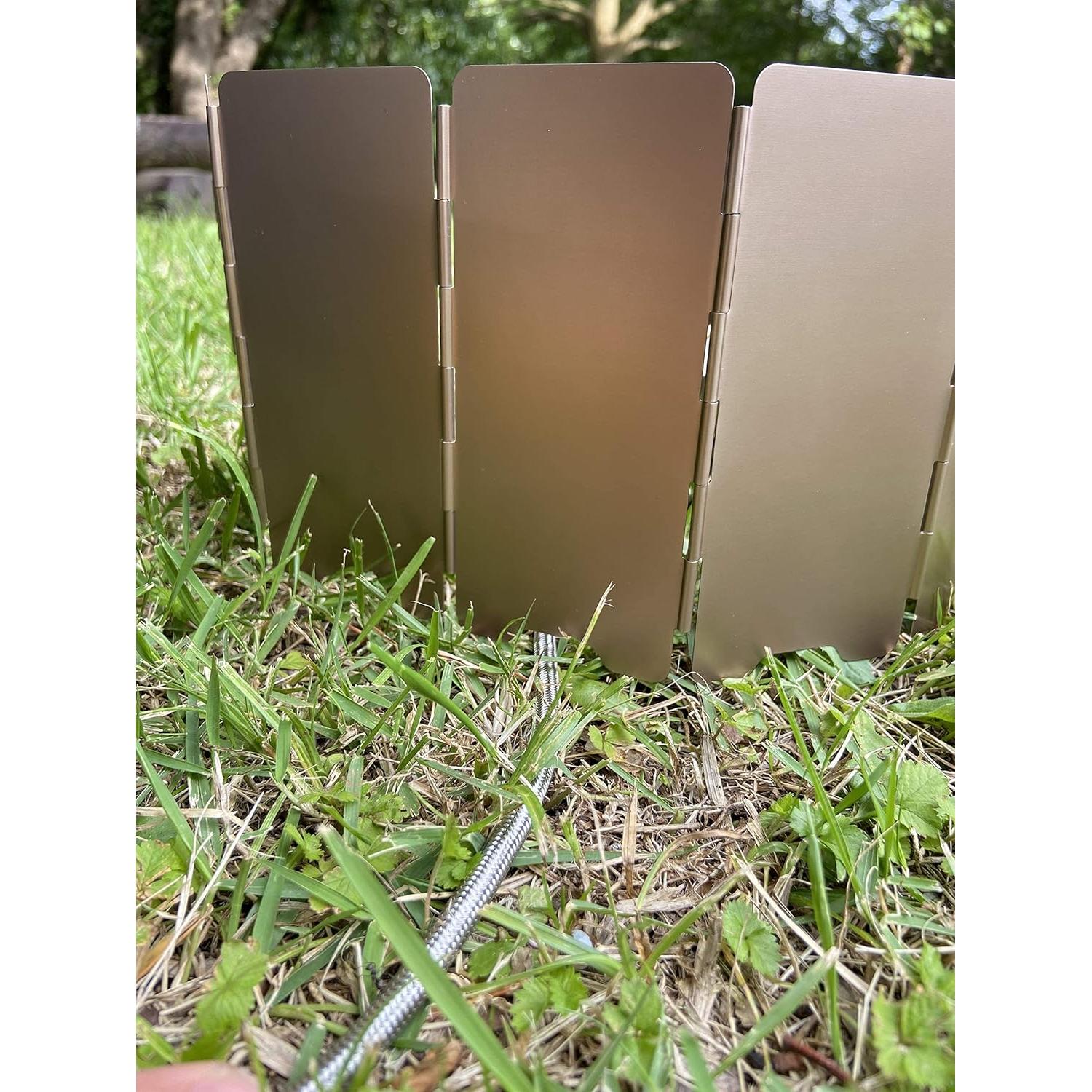 Paraviento Plegable Camping Moon YD-8 para Estufa de Campamento