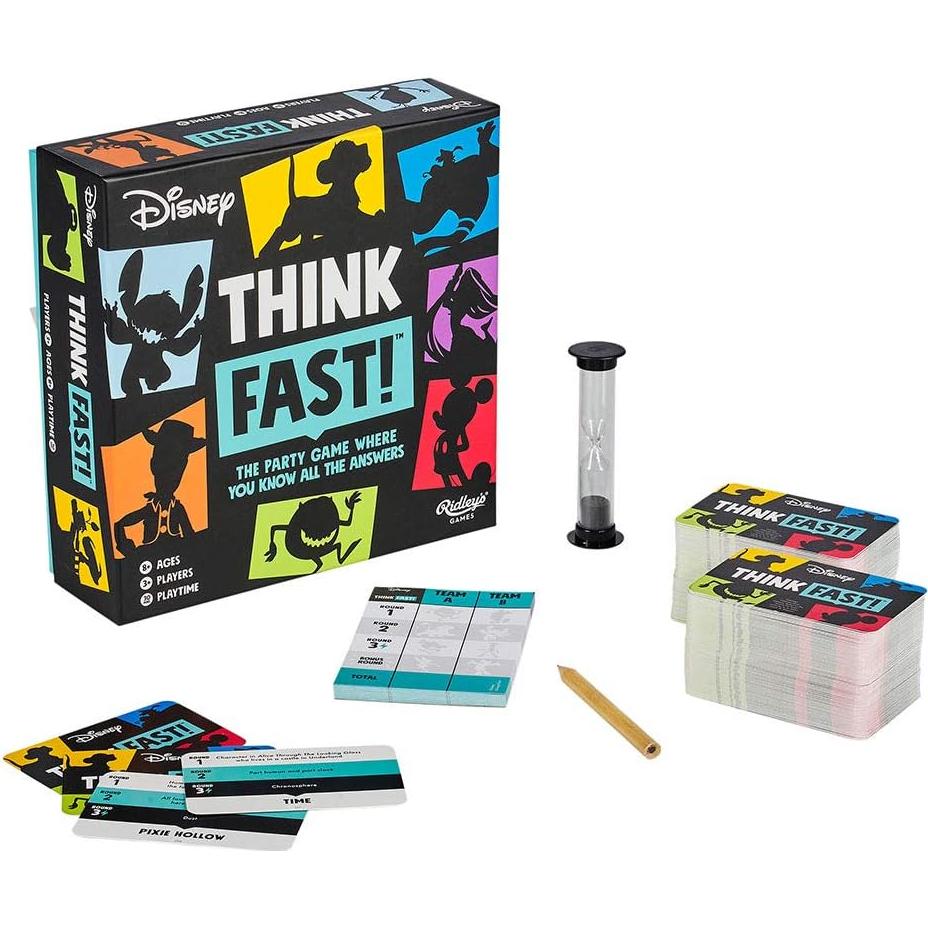 Juego de Trivia Disney Piensa Rápido Ridley's - 240 Cartas