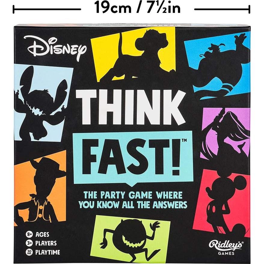 Juego de Trivia Disney Piensa Rápido Ridley's - 240 Cartas