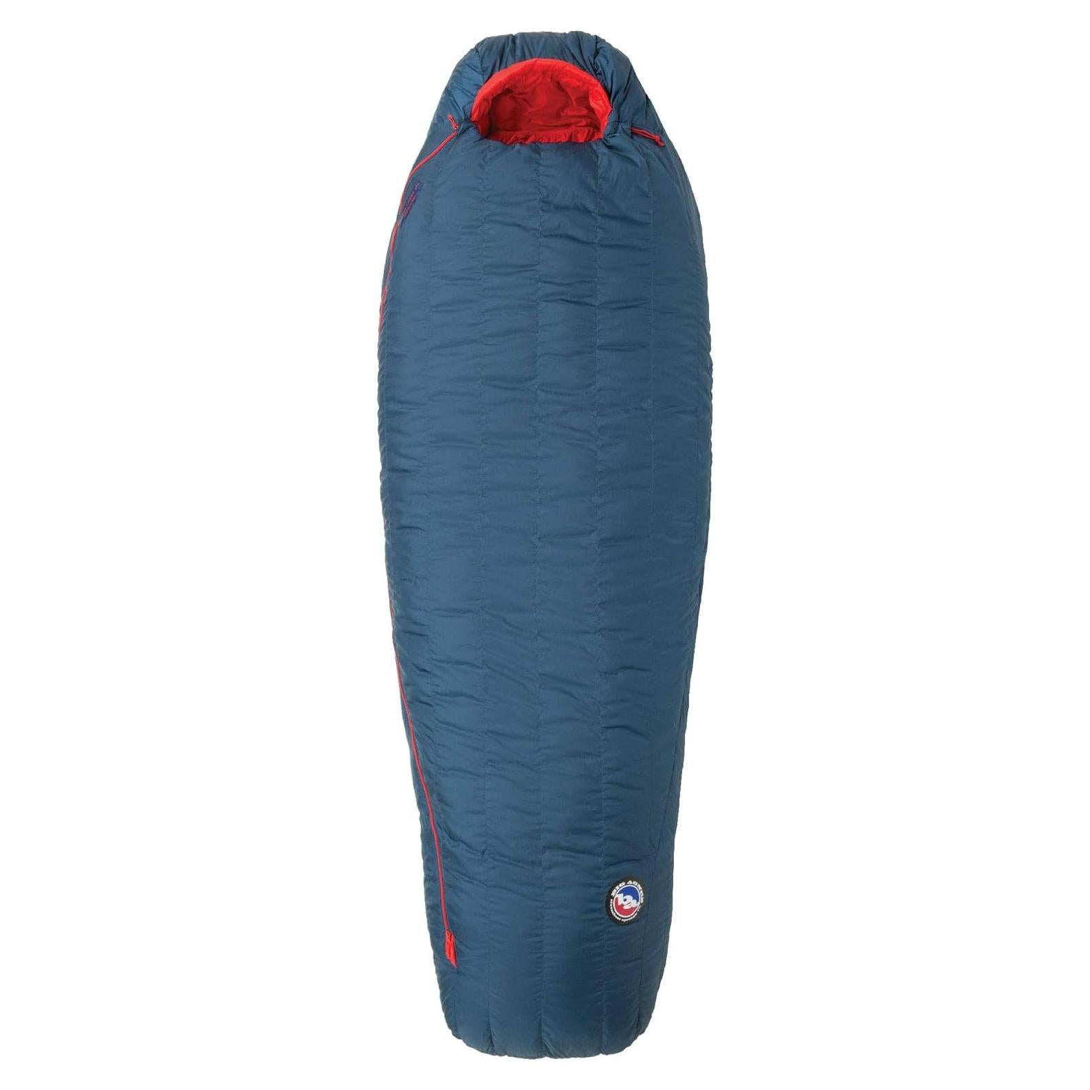 Saco de dormir Big Agnes Anvil Horn 0°C - Poliéster Azul/Rojo