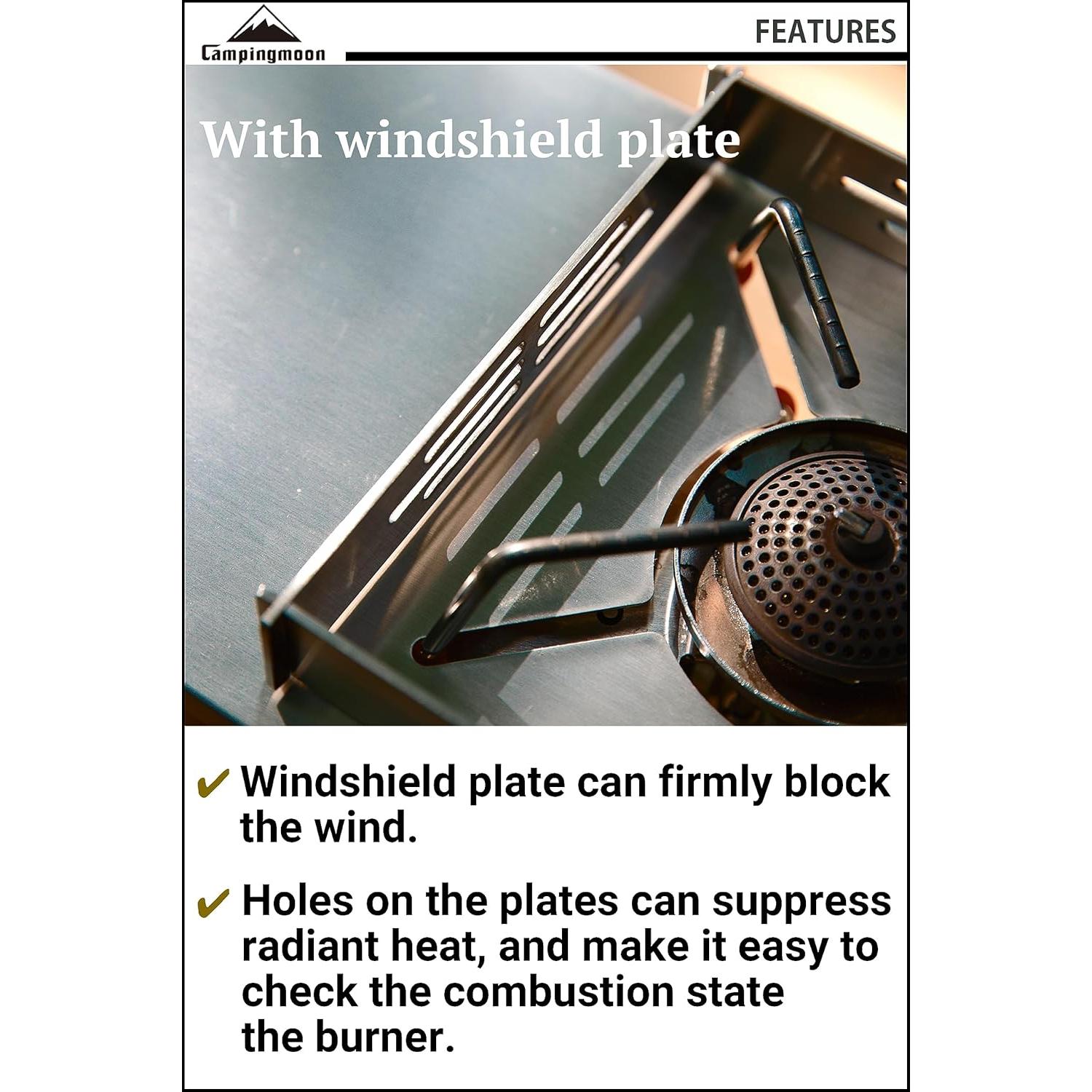 Mesa de Camping Plegable Campingmoon US-SK-310CP Acero Inoxidable