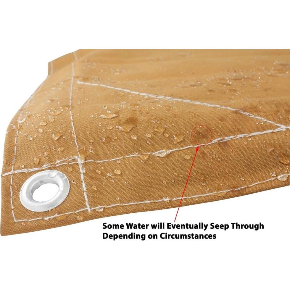 Lona Resistente al Agua Mytee 3.66m x 7.32m Beige 12oz