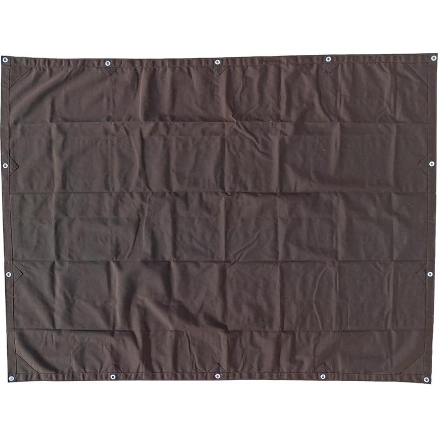 Lona de Tela Marrón Oscuro 2.09kg 6x8ft Resistente al Agua