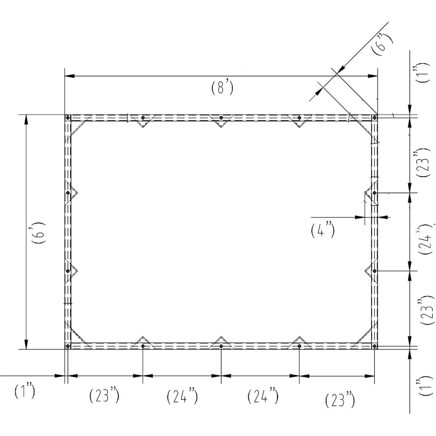 Lona Resistente al Agua Mytee Products 1.83m x 2.44m Verde Oliva