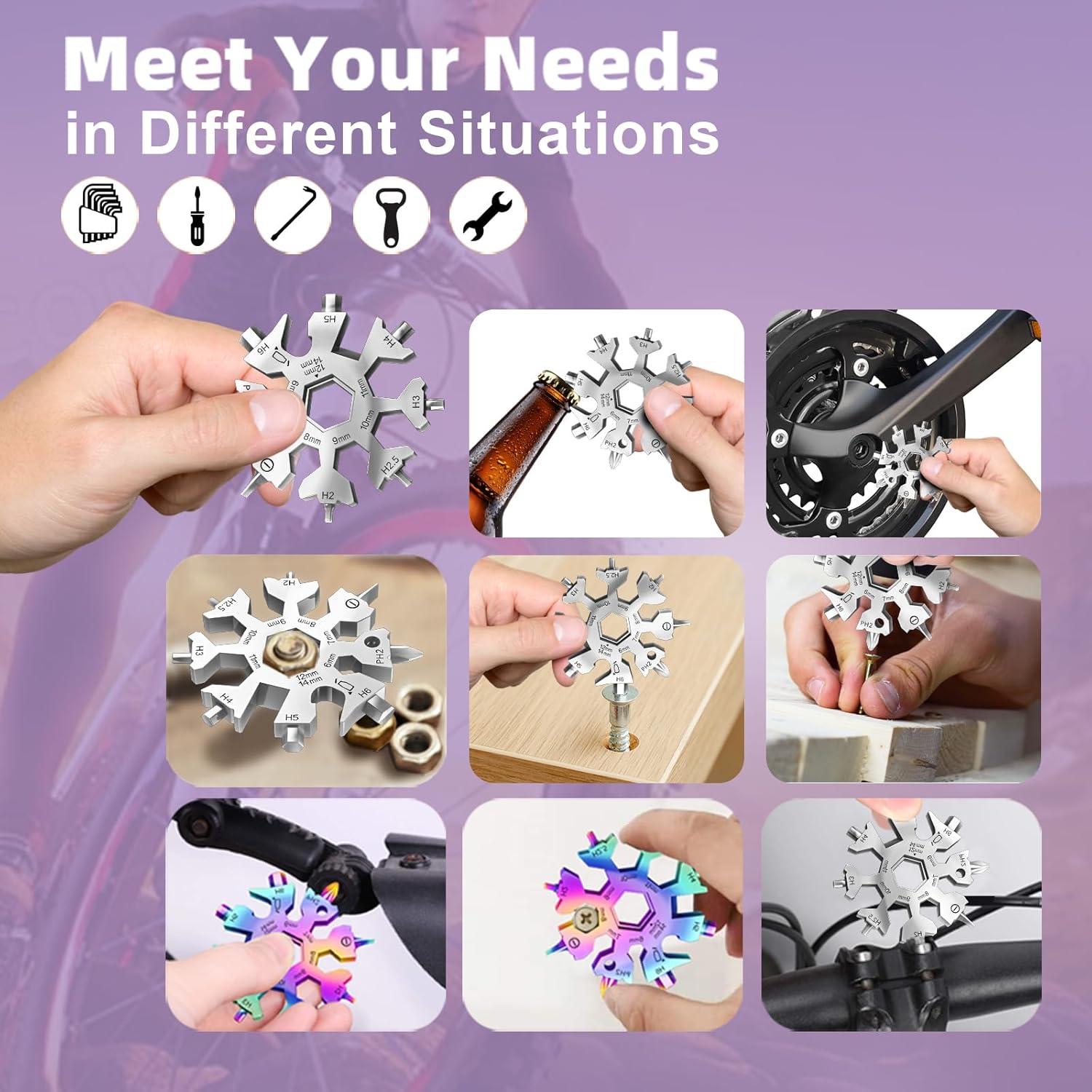 Herramienta Multi Nieve 18 en 1 Vickay - Acero Inoxidable Plata