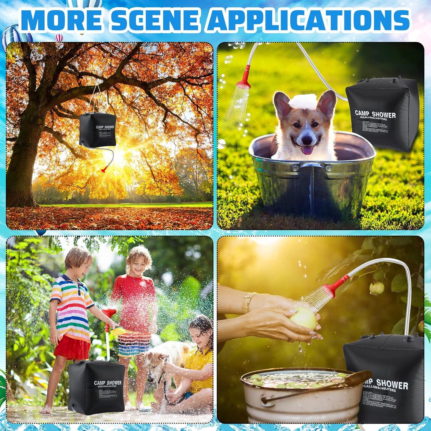 Bolsa de Ducha Solar Retisee 10 Galones 40L Camping Portátil