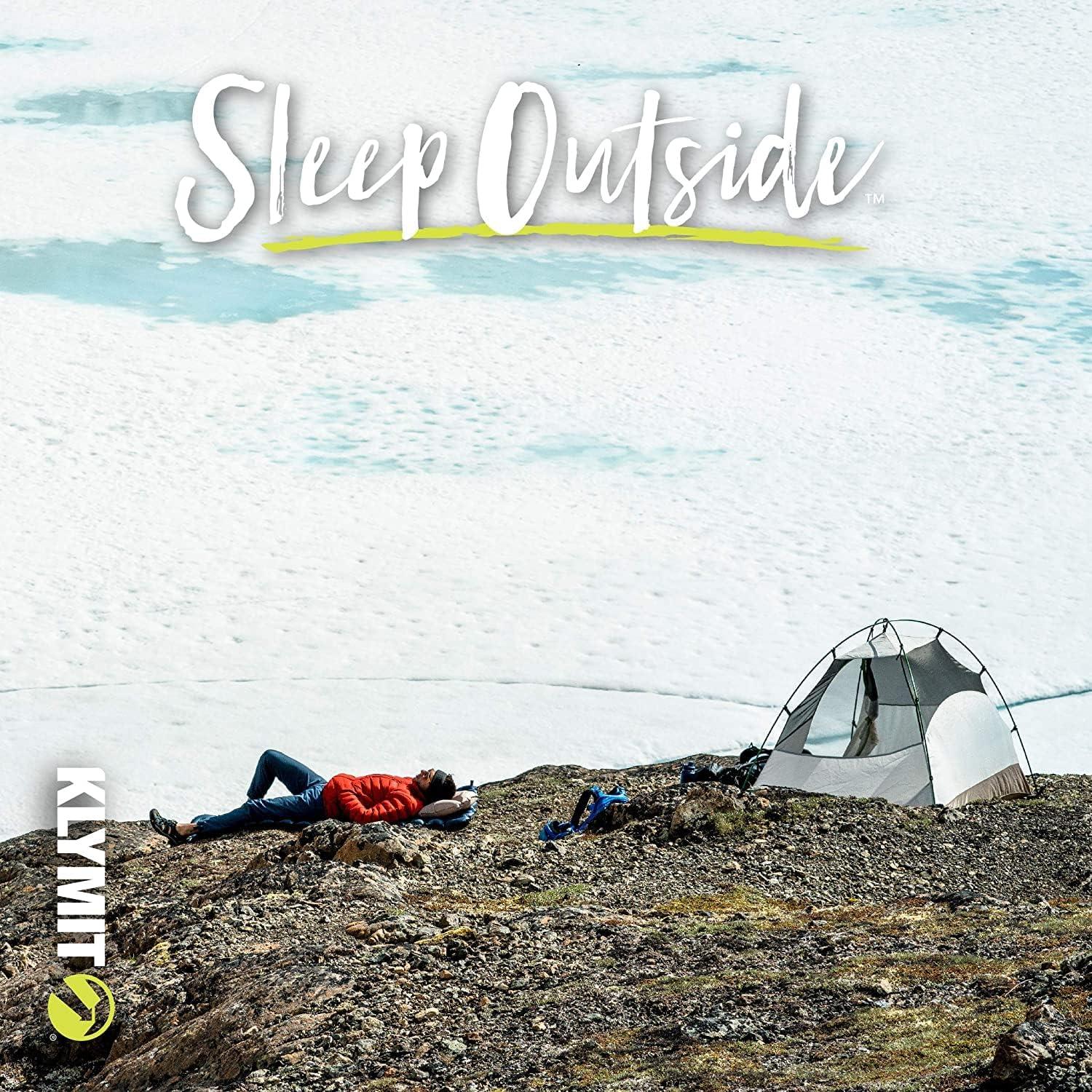 Almohada Inflable Klymit X Gris para Viaje y Camping