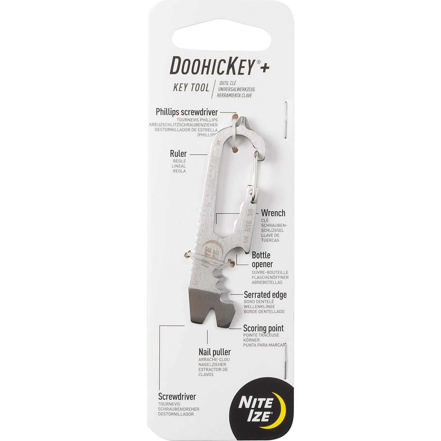 Nite Ize DoohicKey Multi-Herramienta de Llavero 8 en 1
