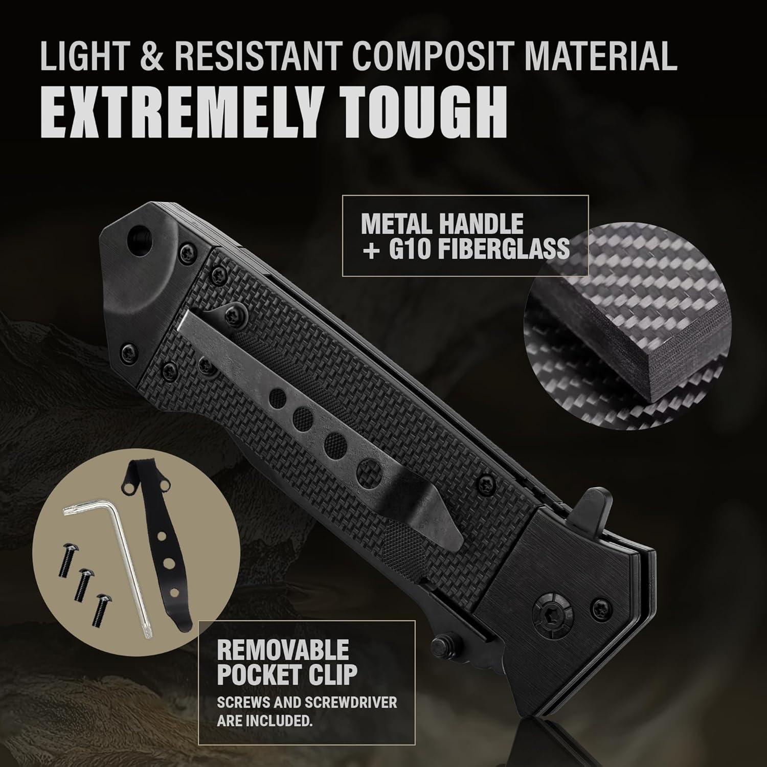 Cuchillo de bolsillo Grand Way Tanto 9cm acero inoxidable EDC