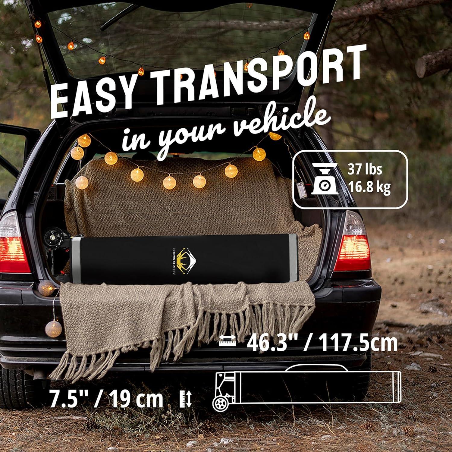 Carpa Plegable CROWN SHADES 2.44x2.44m con Bloqueo Central