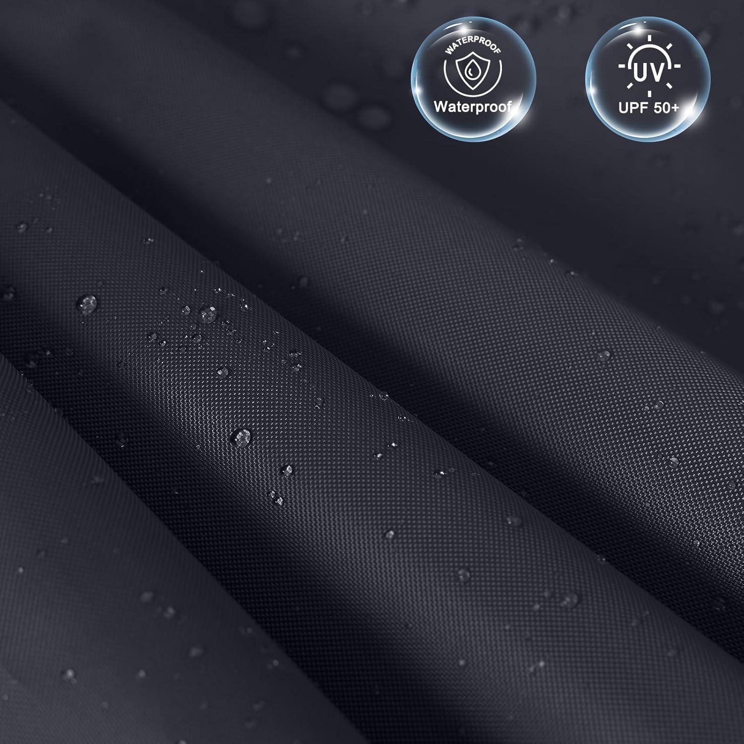 Carpa Plegable Instantánea COOSHADE 2.44x2.44m Impermeable Negra