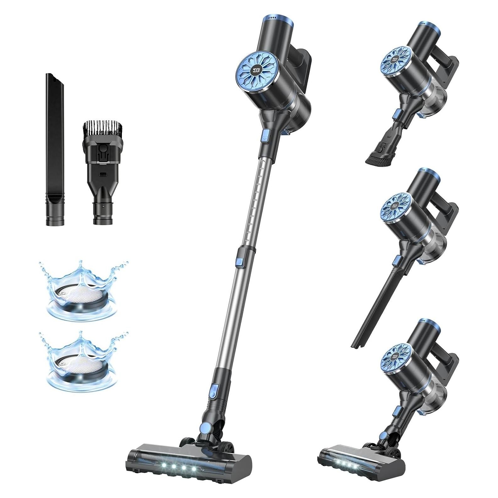 Aspiradora Inalámbrica VIPSUN WC01 30KPA Auto-Sostenible