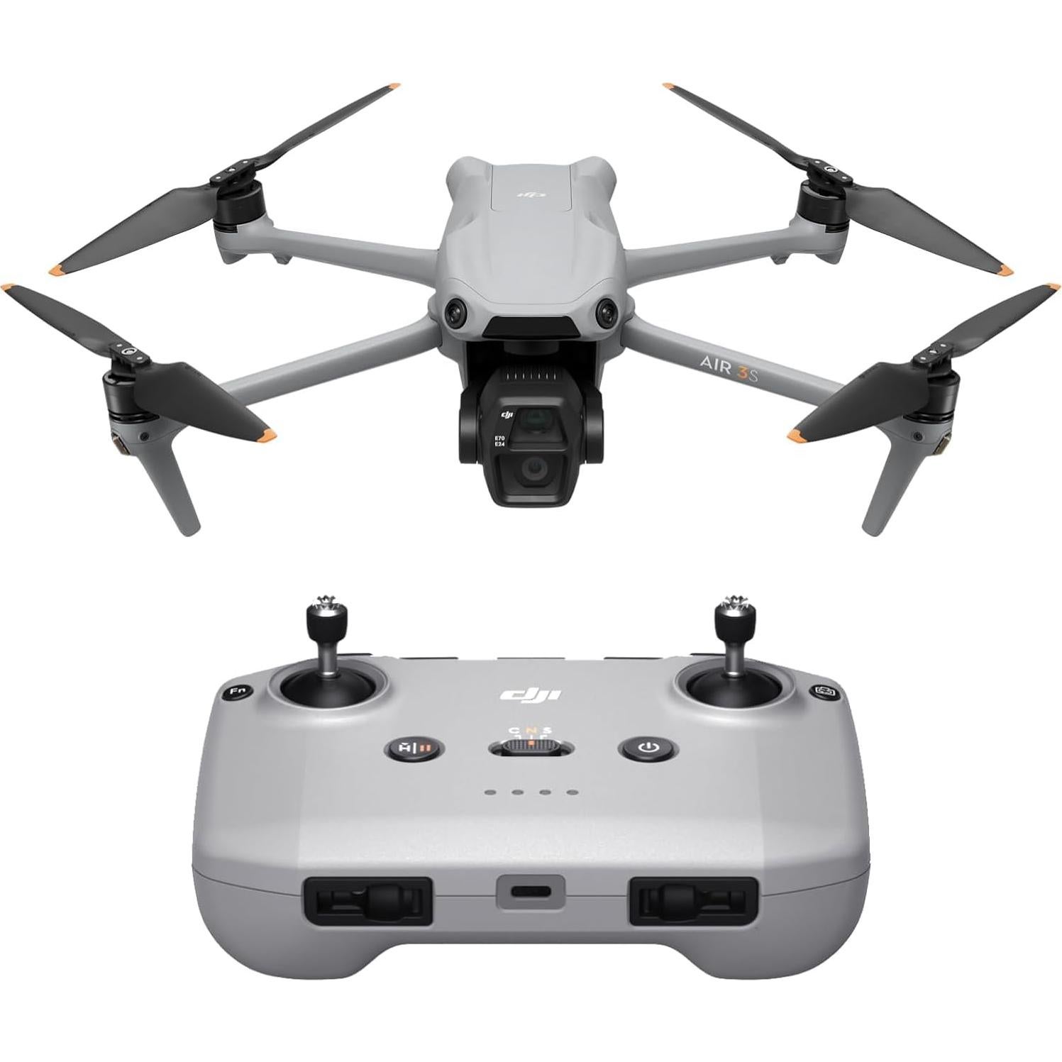 Drone DJI Air 3S con Doble Cámara 4K y Accesorios