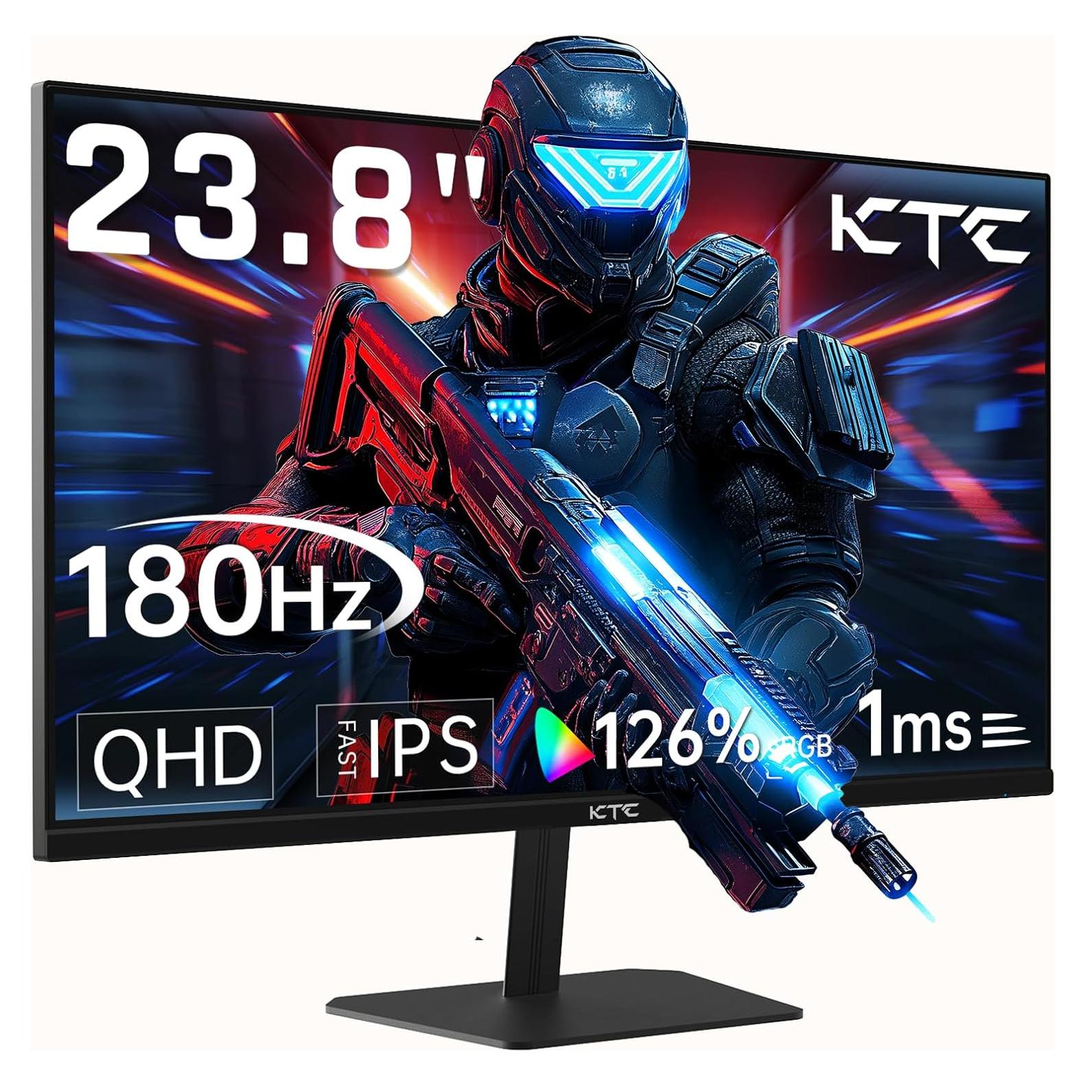 Monitor de Juegos KTC 24" 2K QHD 180Hz IPS G-Sync FreeSync