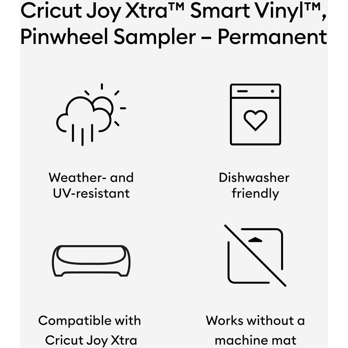 Cricut Joy Xtra Máquina de Corte Bluetooth con Vinilo Arcoíris