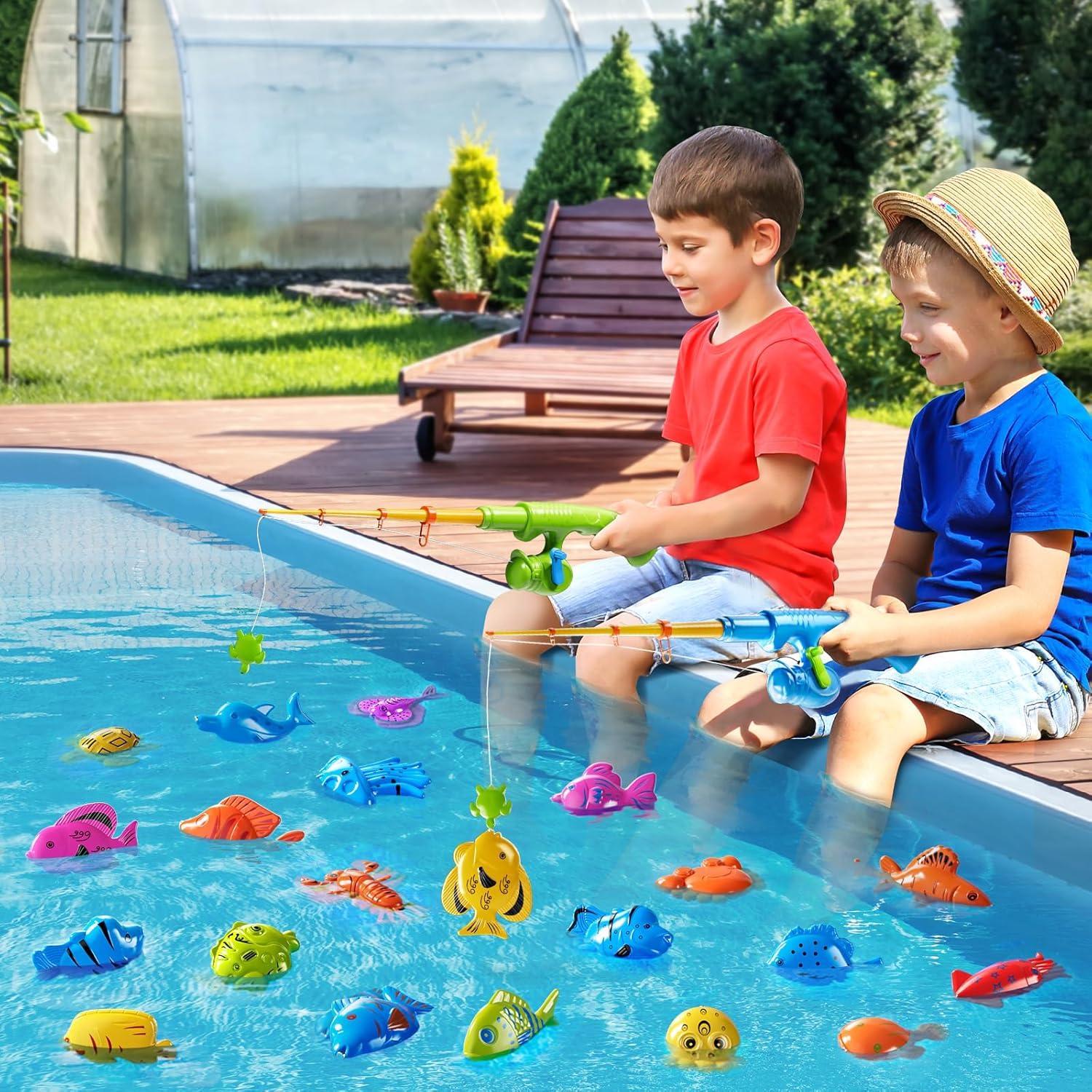 Juego de Pesca Magnético NIPLOOOW 58 Piezas para Niños 3-6 Años