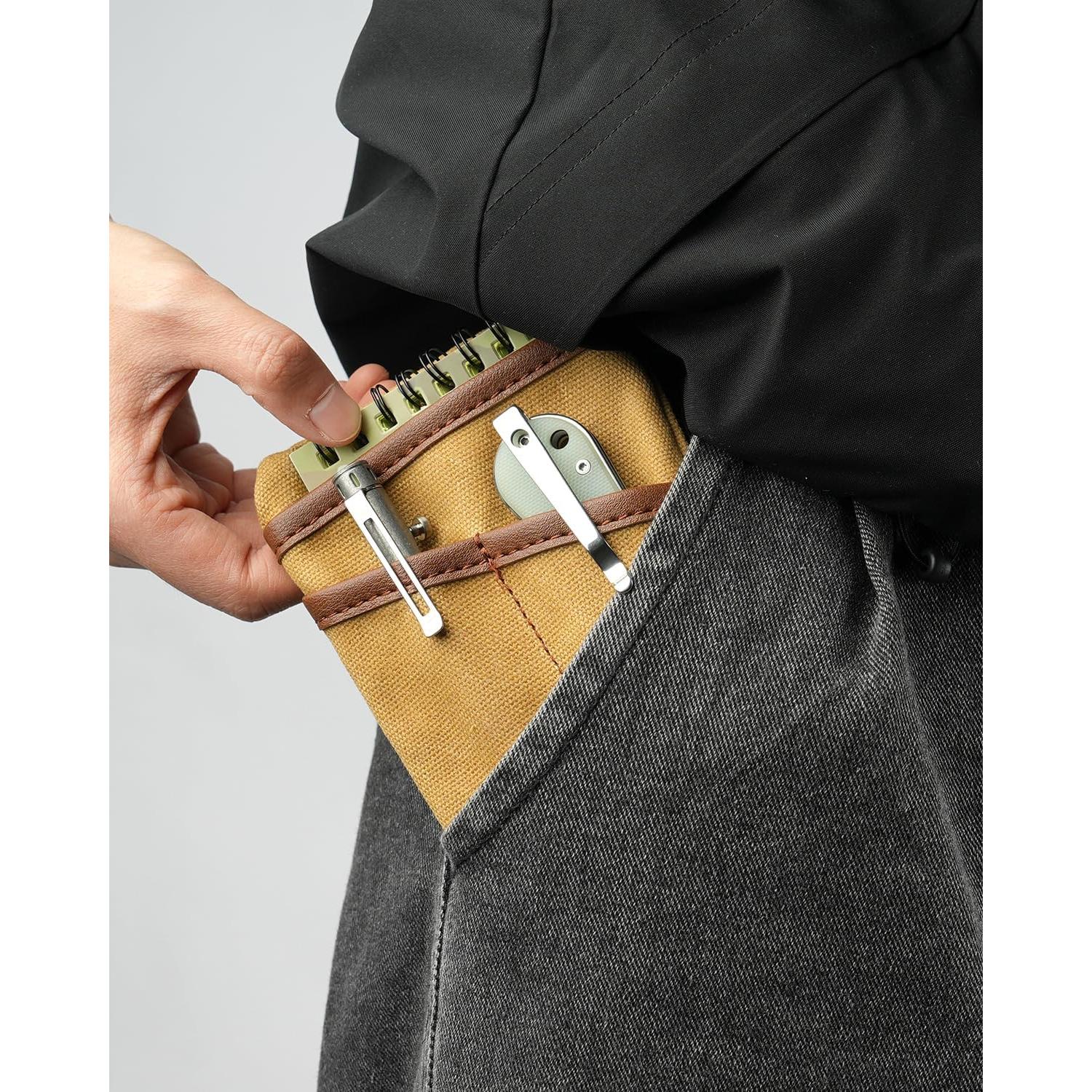 Estuche EDC Sayram SP9 de Lona Impermeable Negro con Cremallera