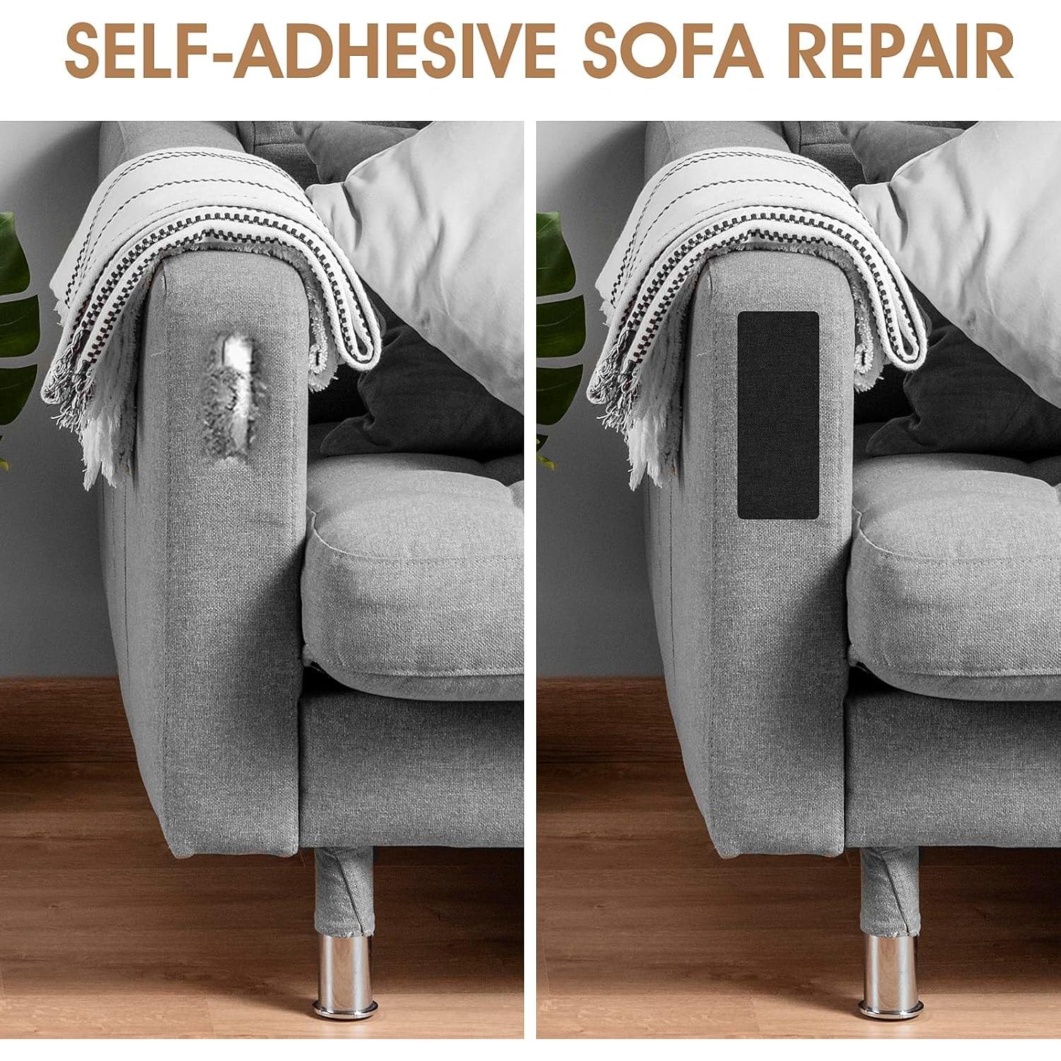 Parche de Reparación Autoadhesivo Lusofie 28x20cm 2-Pack Negro