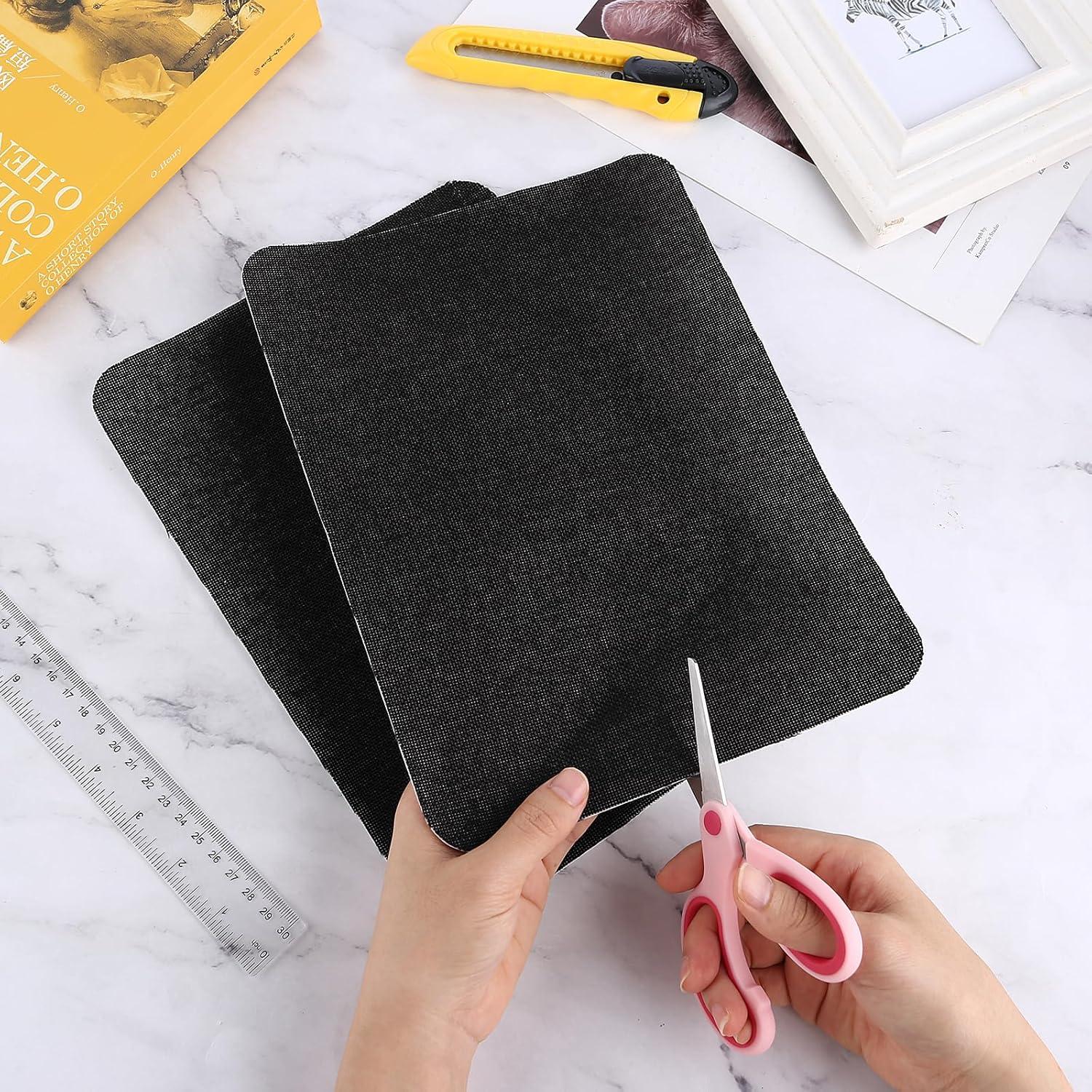 Parche de Reparación Autoadhesivo Lusofie 28x20cm 2-Pack Negro