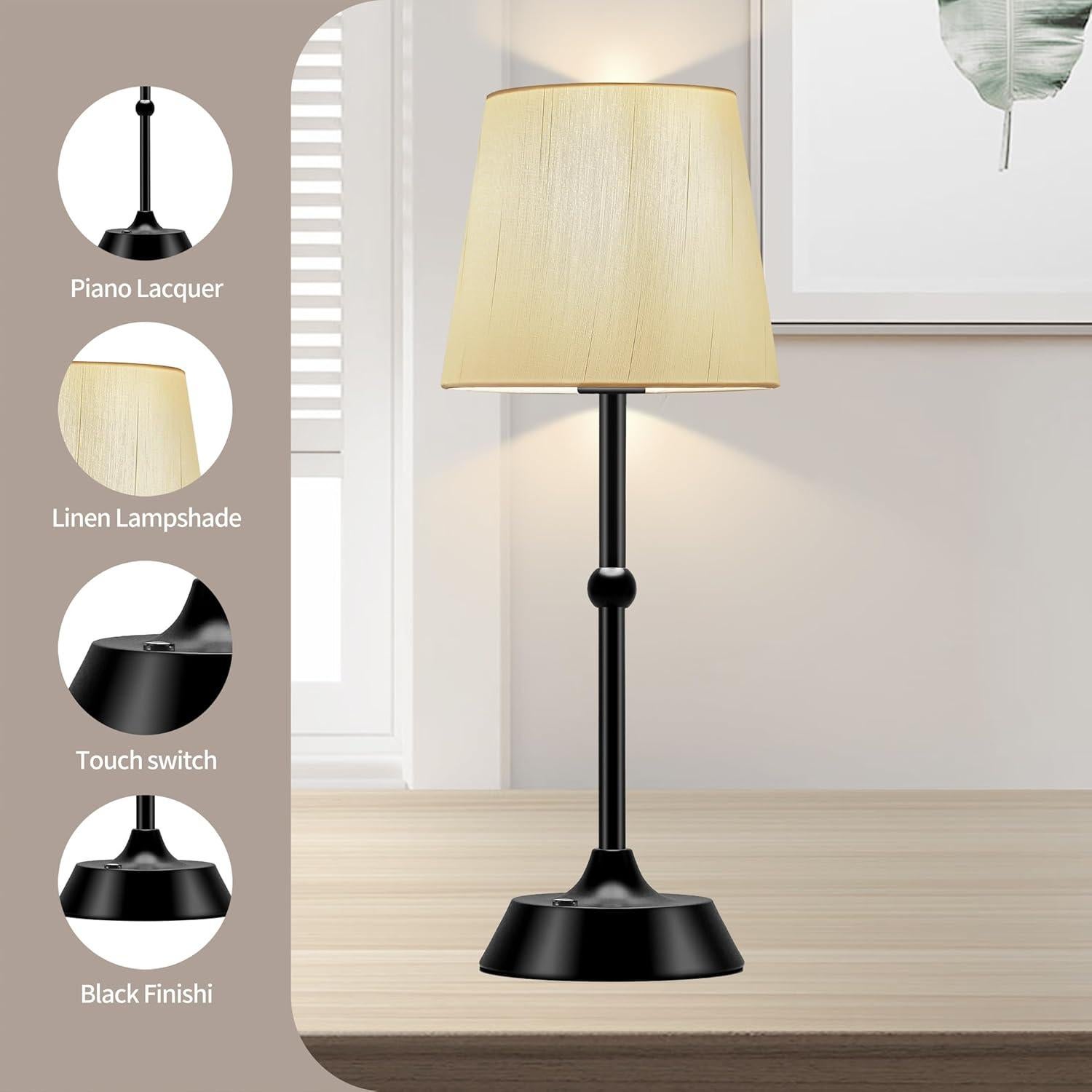 Lámpara de Mesa Inalámbrica LED SJL 6000mA Regulable 3000K