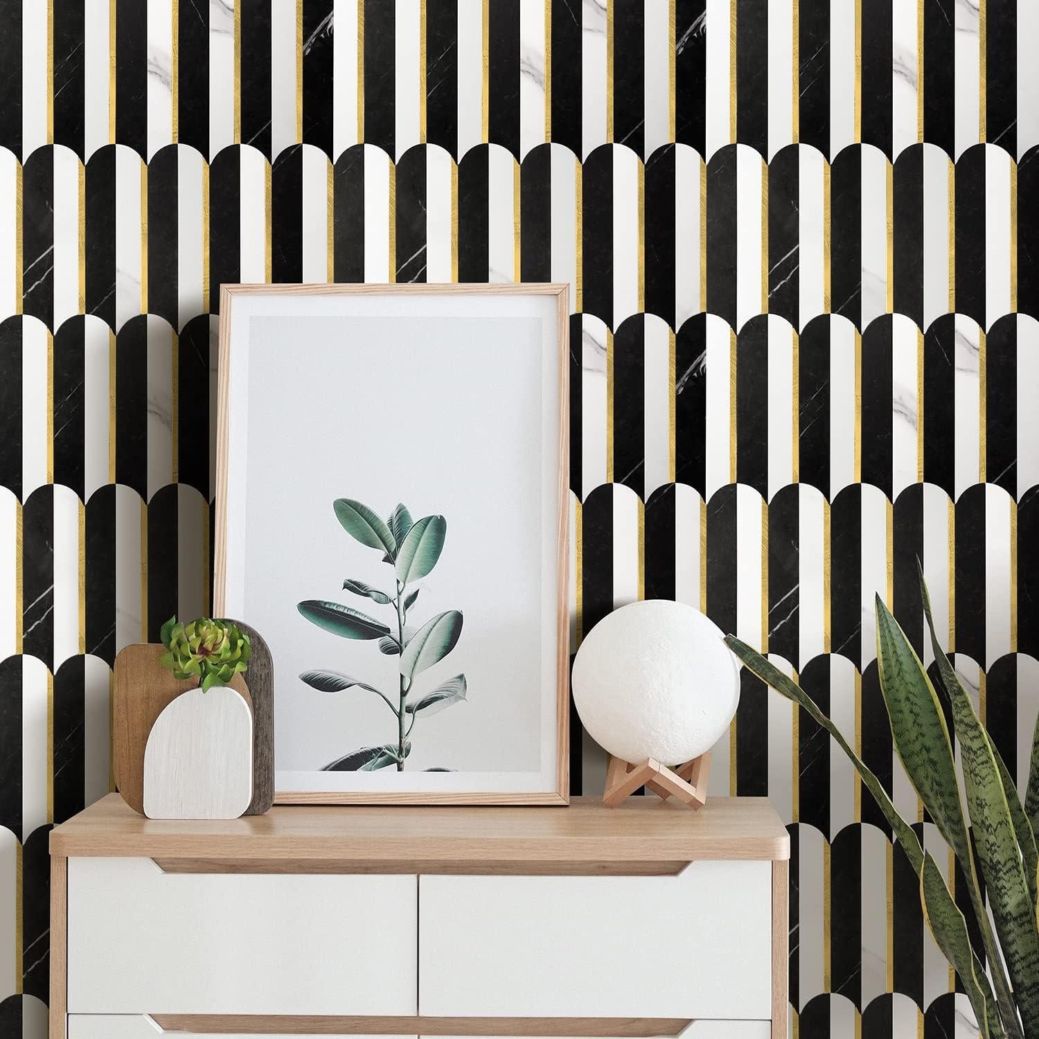 Azulejo Autoadhesivo PVC Vamos Azulejo 30.2x27.4cm Mármol