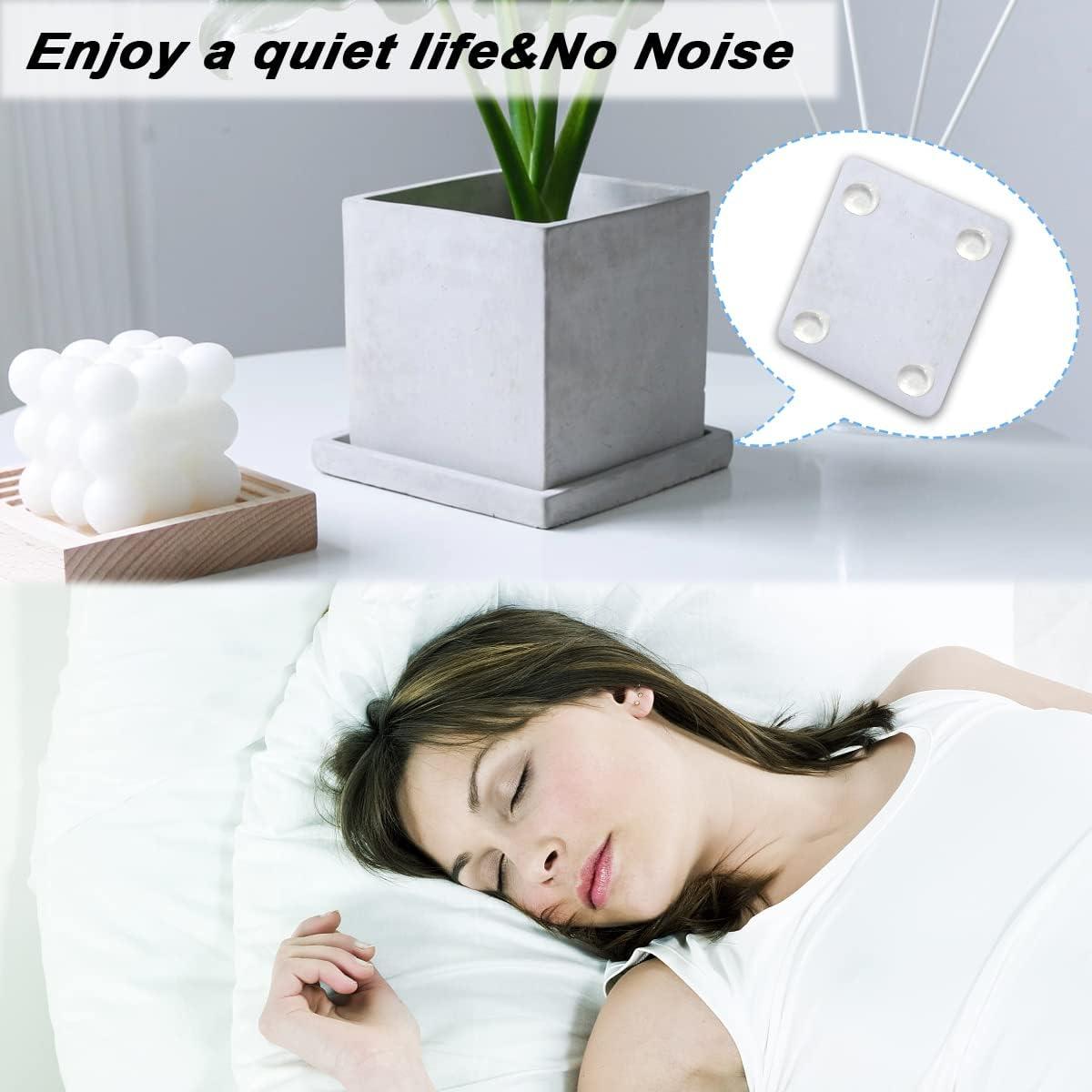 256 Almohadillas Adhesivas Transparentes Silicona 2 Tamaños