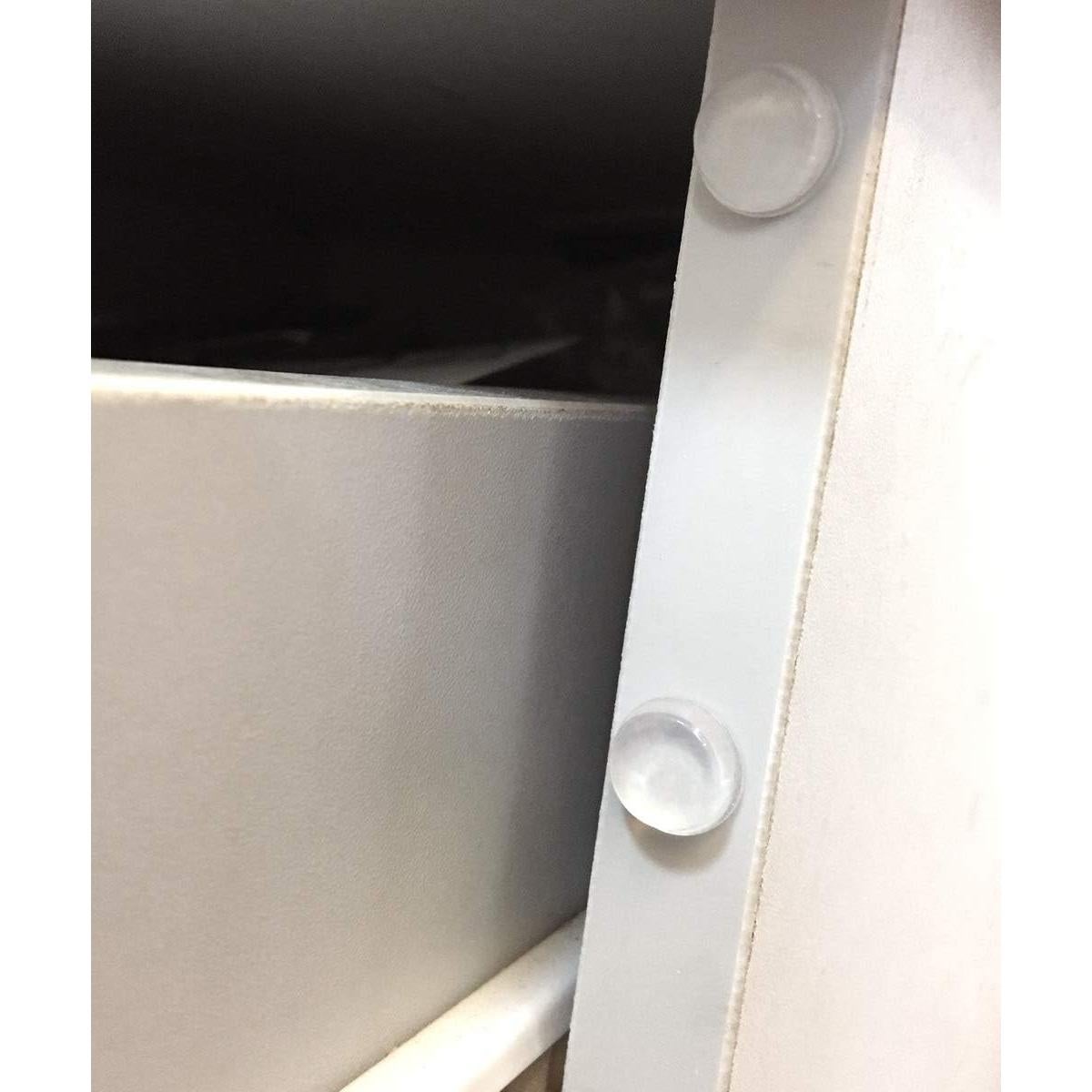 256 Almohadillas Adhesivas Transparentes Silicona 2 Tamaños