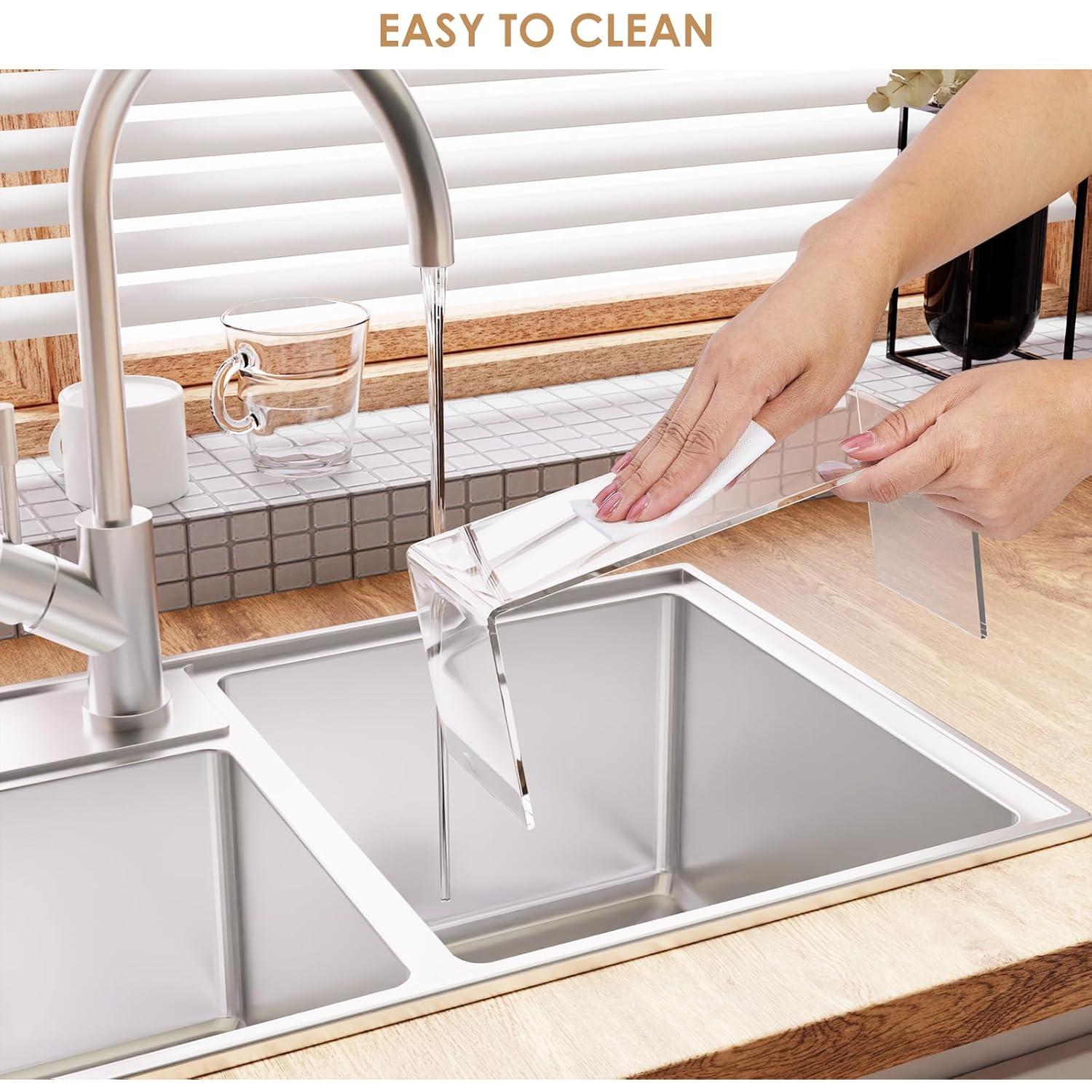 Soportes Acrílicos Rectangulares Transparentes Anglelife - 8 Piezas