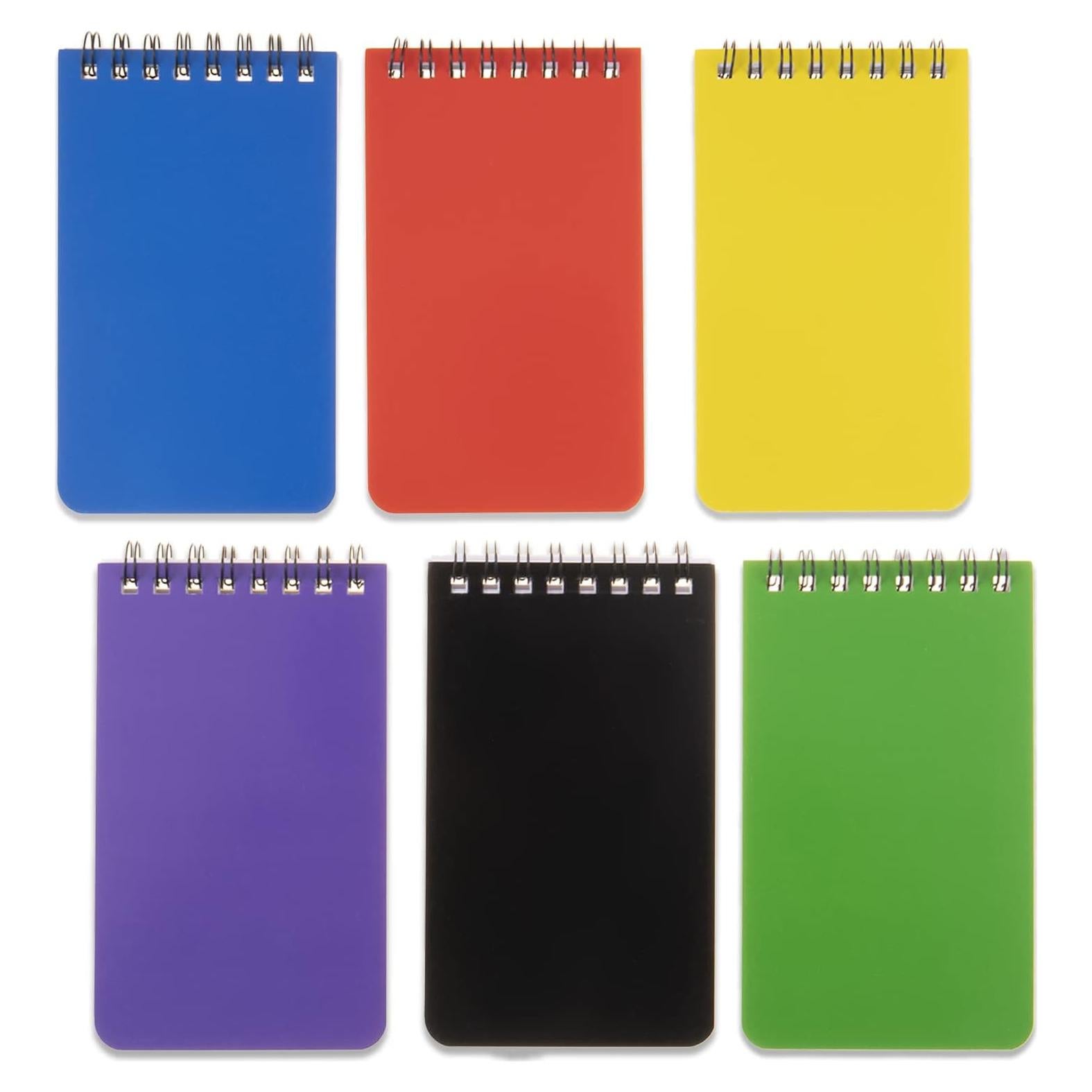 Cuaderno de Bolsillo QiCheng 3x5" Espiral 6 Pack Verde