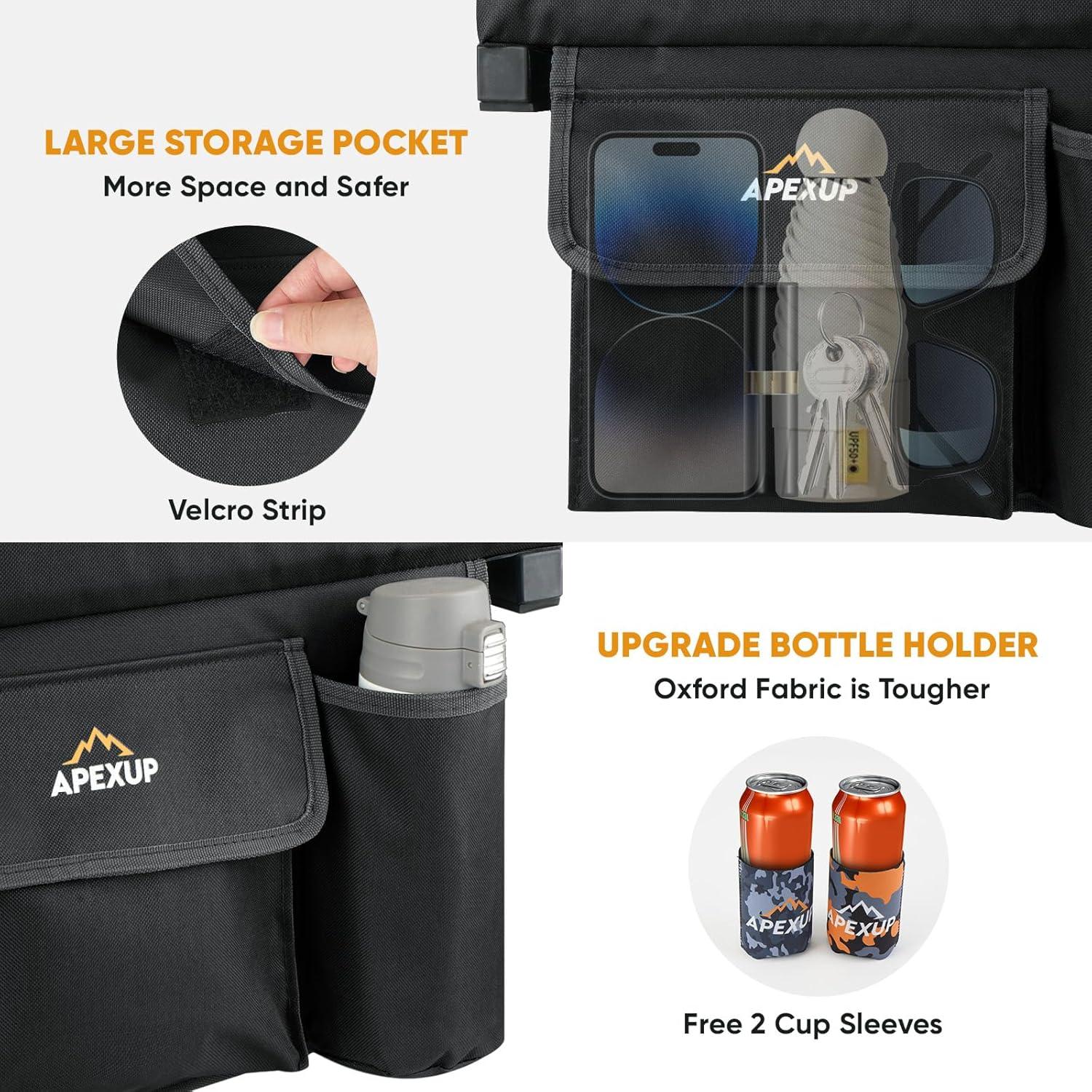 Asiento de Estadio APEXUP Plegable con Respaldo y Portavasos